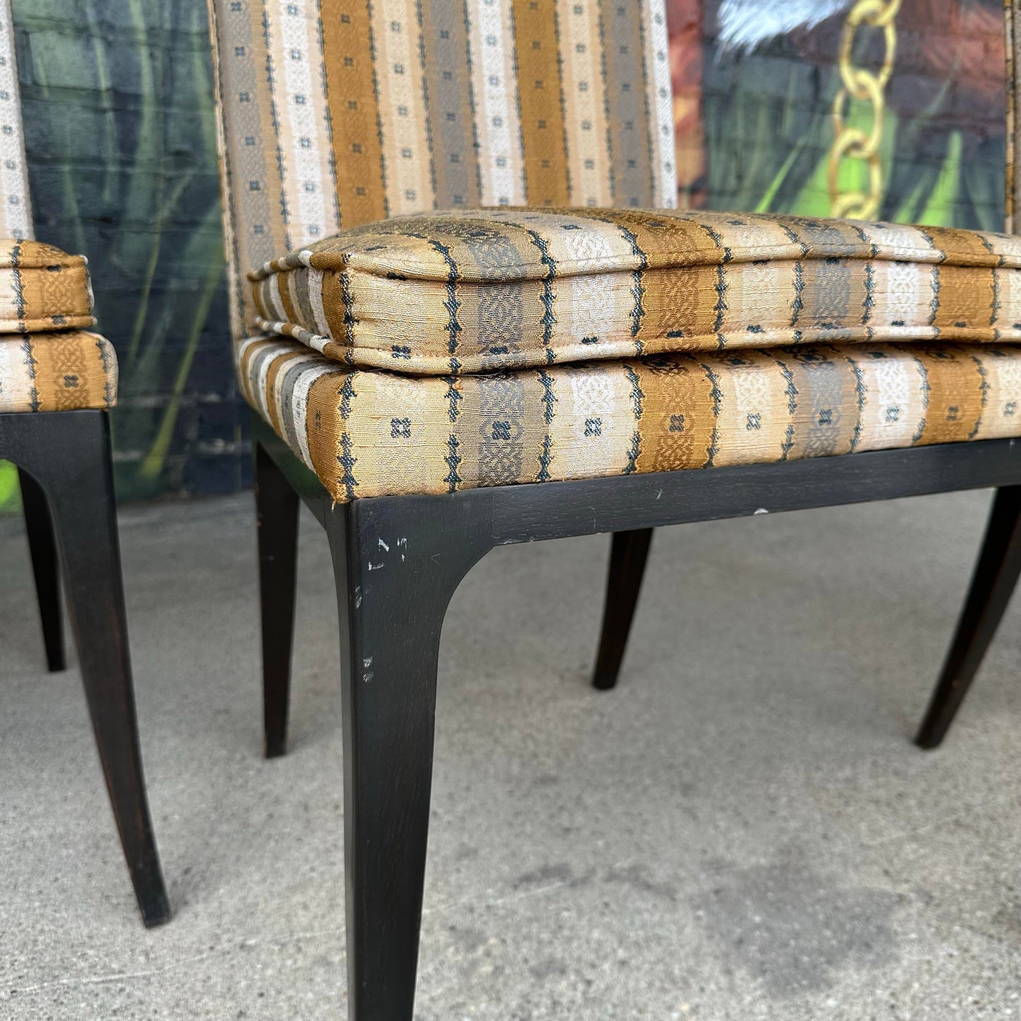 Set of 6 Harvey Probber Dining Chairs Saber Legs