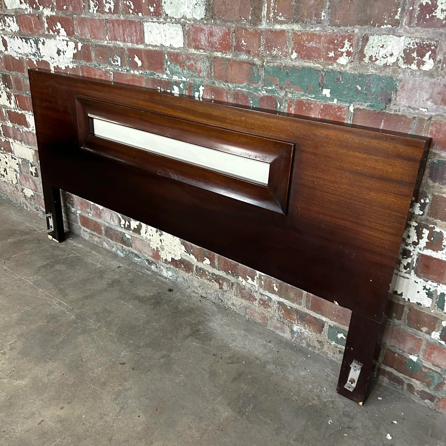 Mid Century Modern Mahogany King Size Headboard