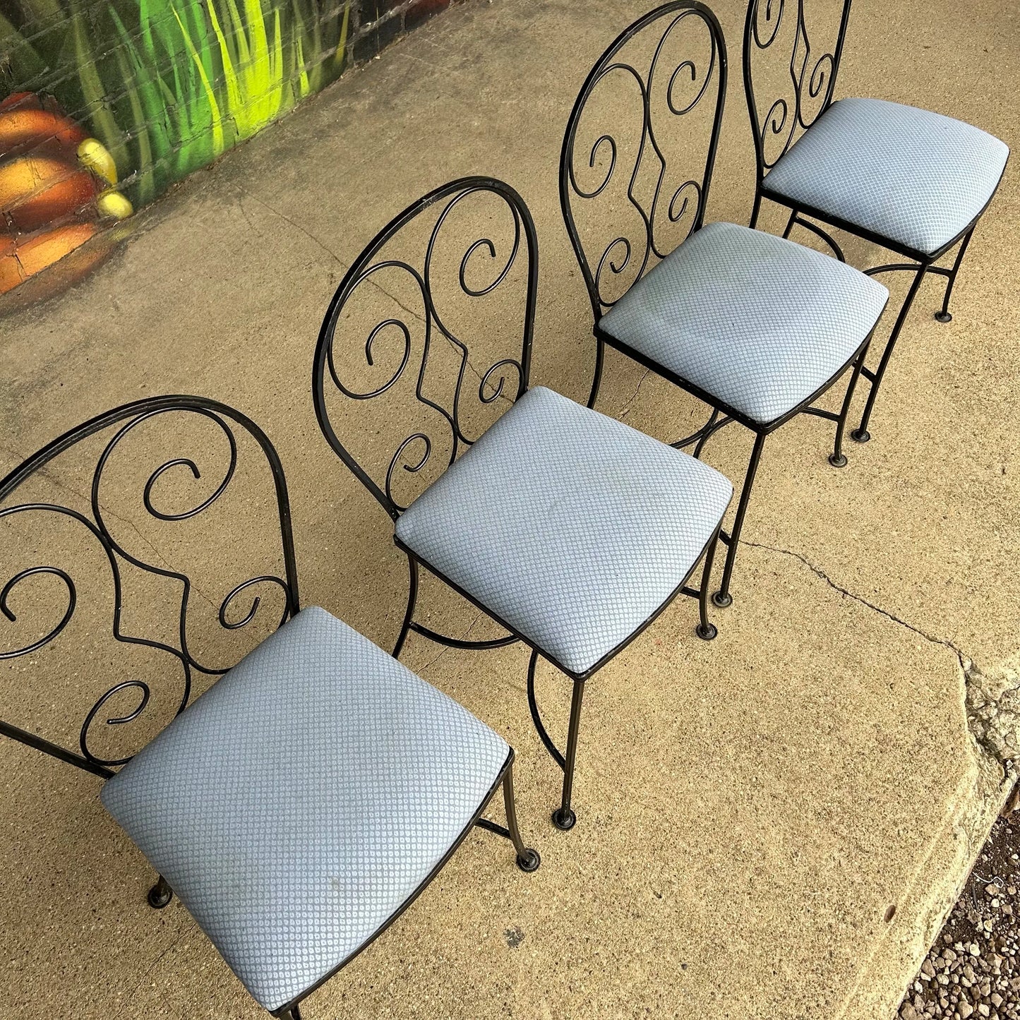 Salterini Outdoor Dining Chairs Set of 4
