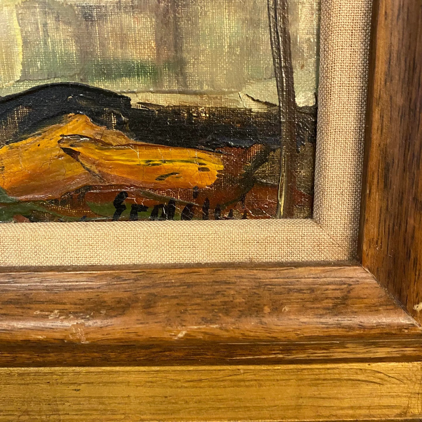 Framed and Signed Landscape Painting by Erdelyi