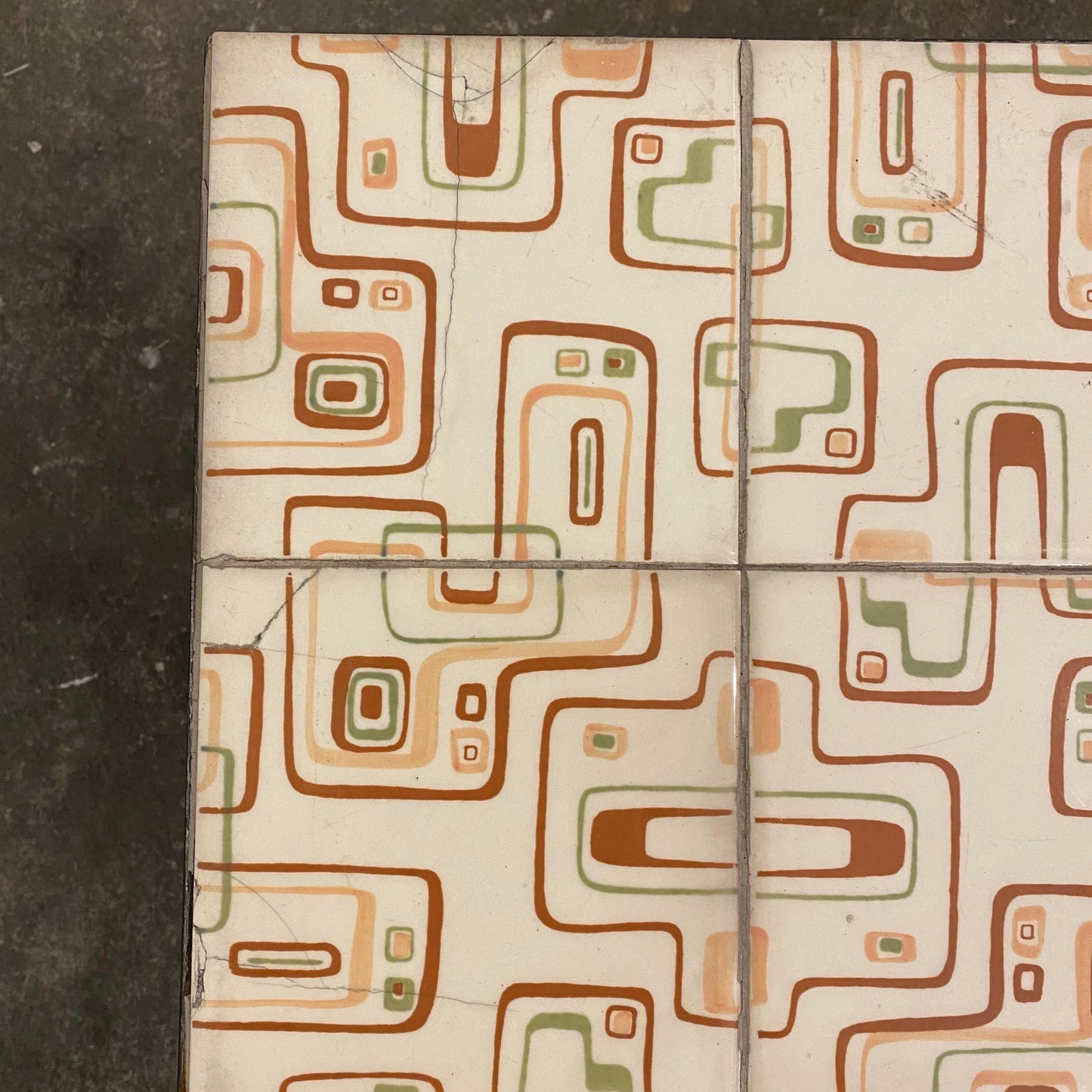 1960s Arden Riddle Tile Top Coffee Table