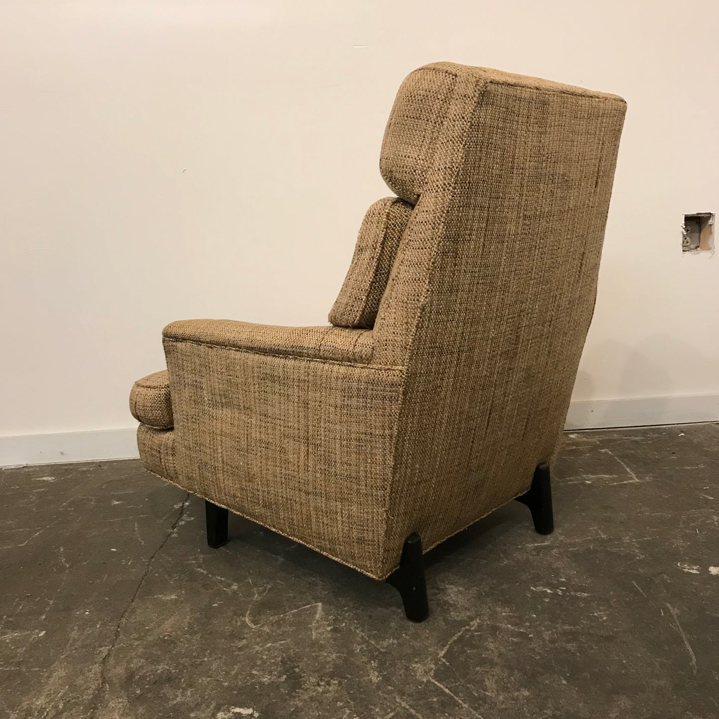 Mid-Century Modern Dunbar High Back Club Chair