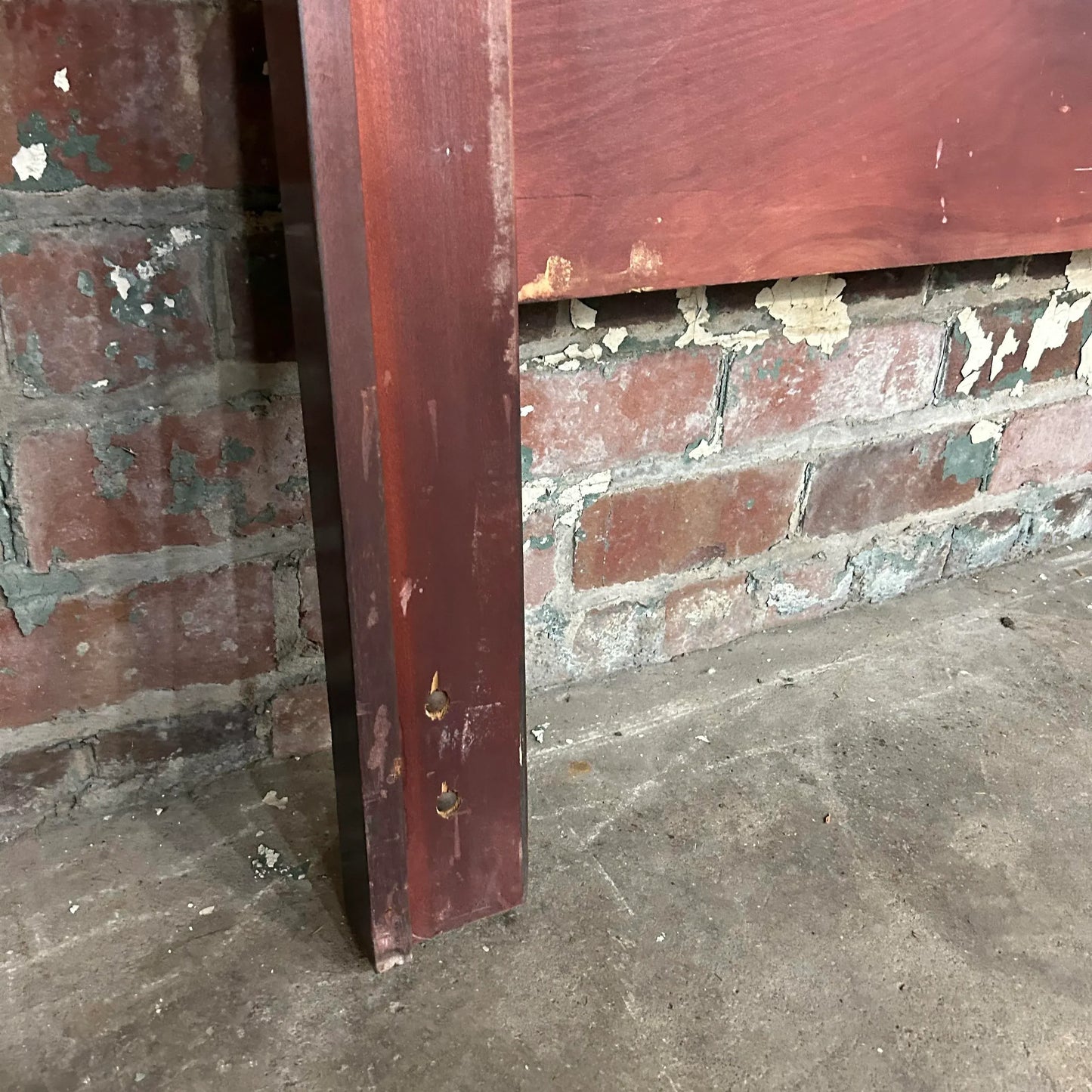 Mid Century Modern Mahogany King Size Headboard