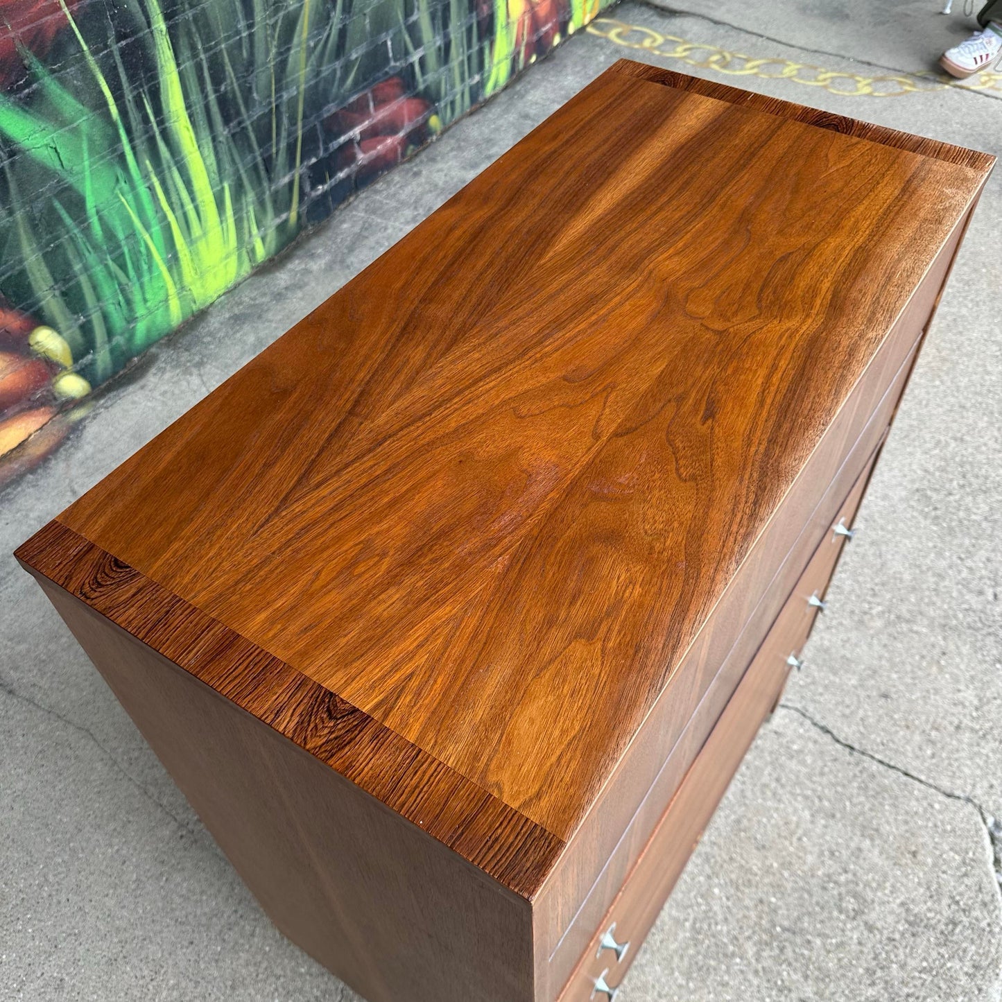 Stanley Distinctive Tall Dresser Rosewood and Stainless Details