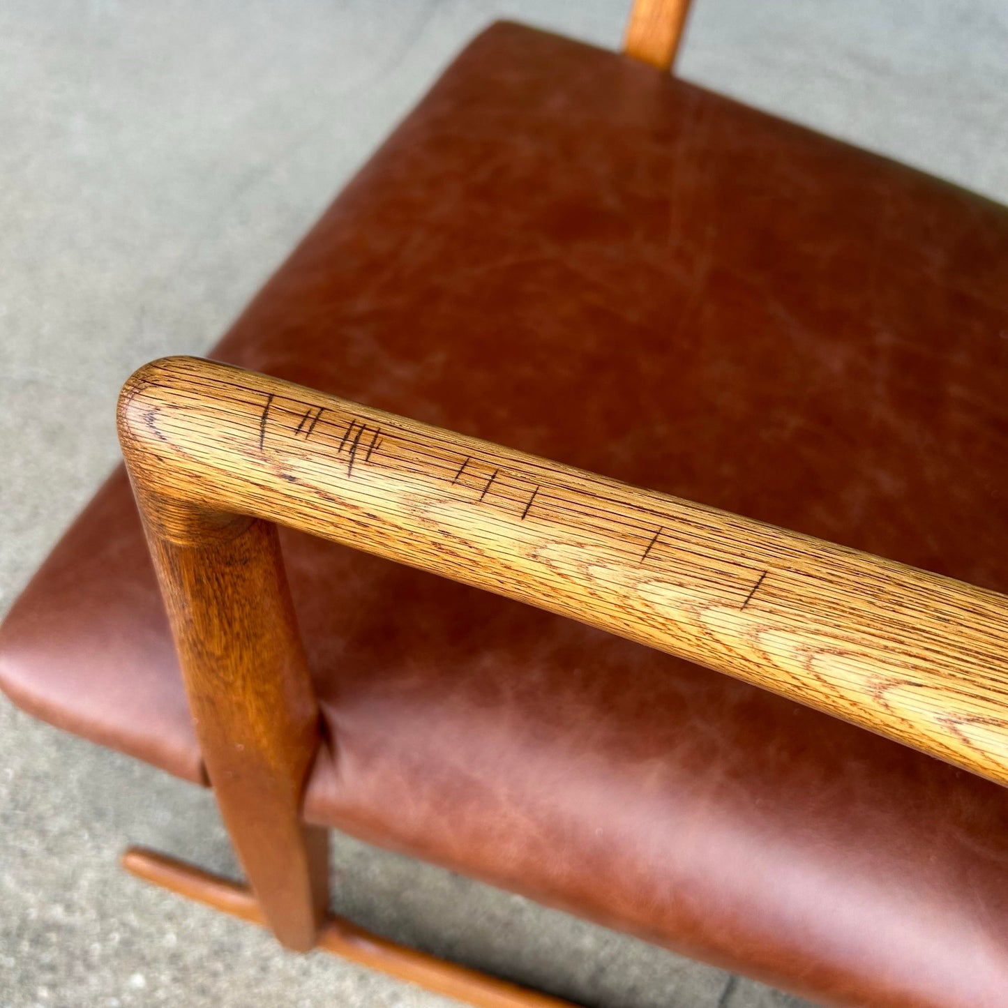 Early Mid Century Modern Hans J. Wegner Rocking Chair Ml-33