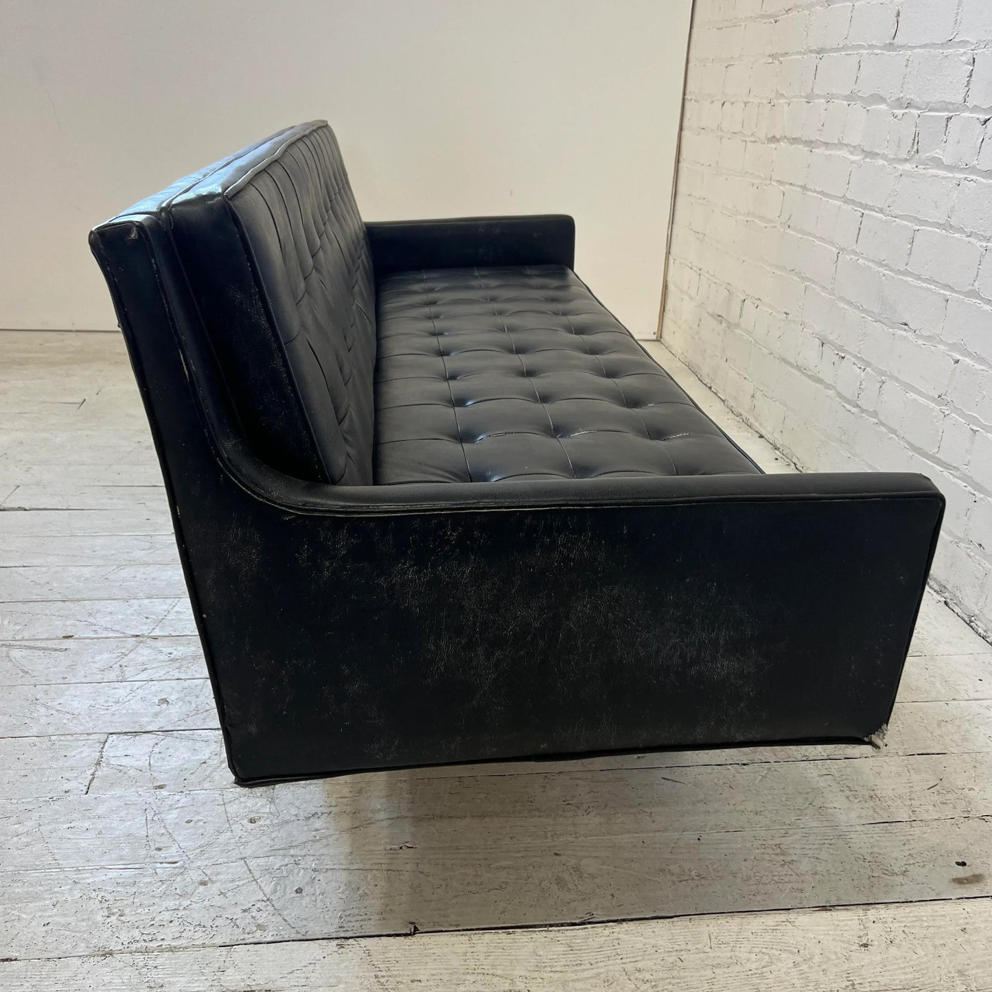 Prestige Leather Sofa With Chrome Legs