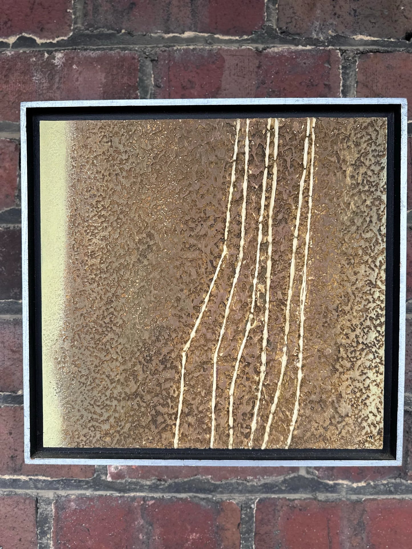 Object Series #1 1975-76 O W. Wolf Framed Painting on Board.