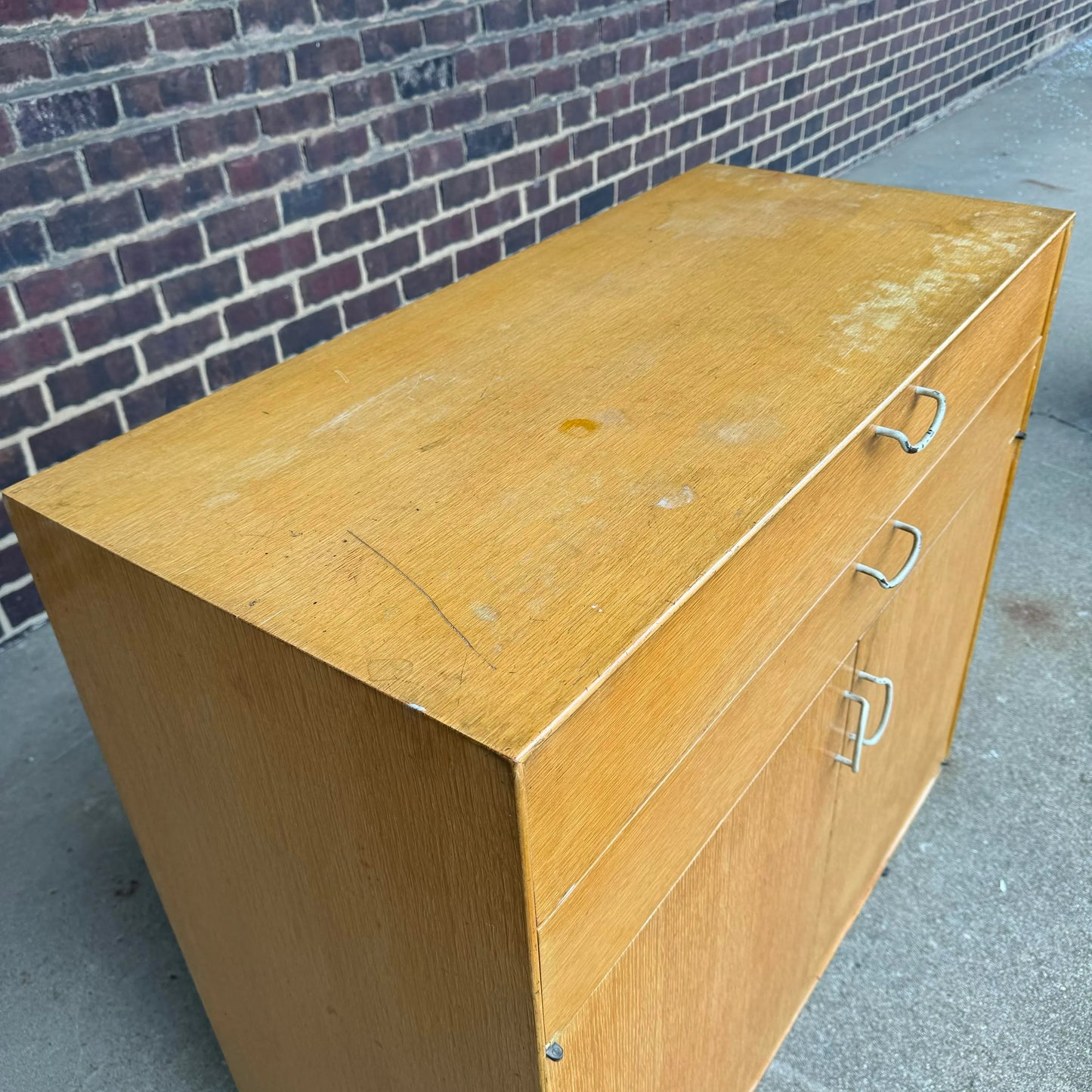 George Nelson for Herman Miller Thin Edge Prototype Cabinet Hairpin Leg