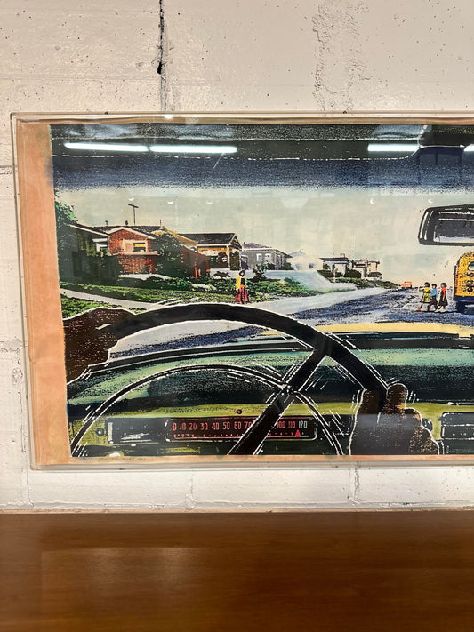 Paul Mavrides 1983 Lithograph Professionally Framed in Museum Quality Lucite Box