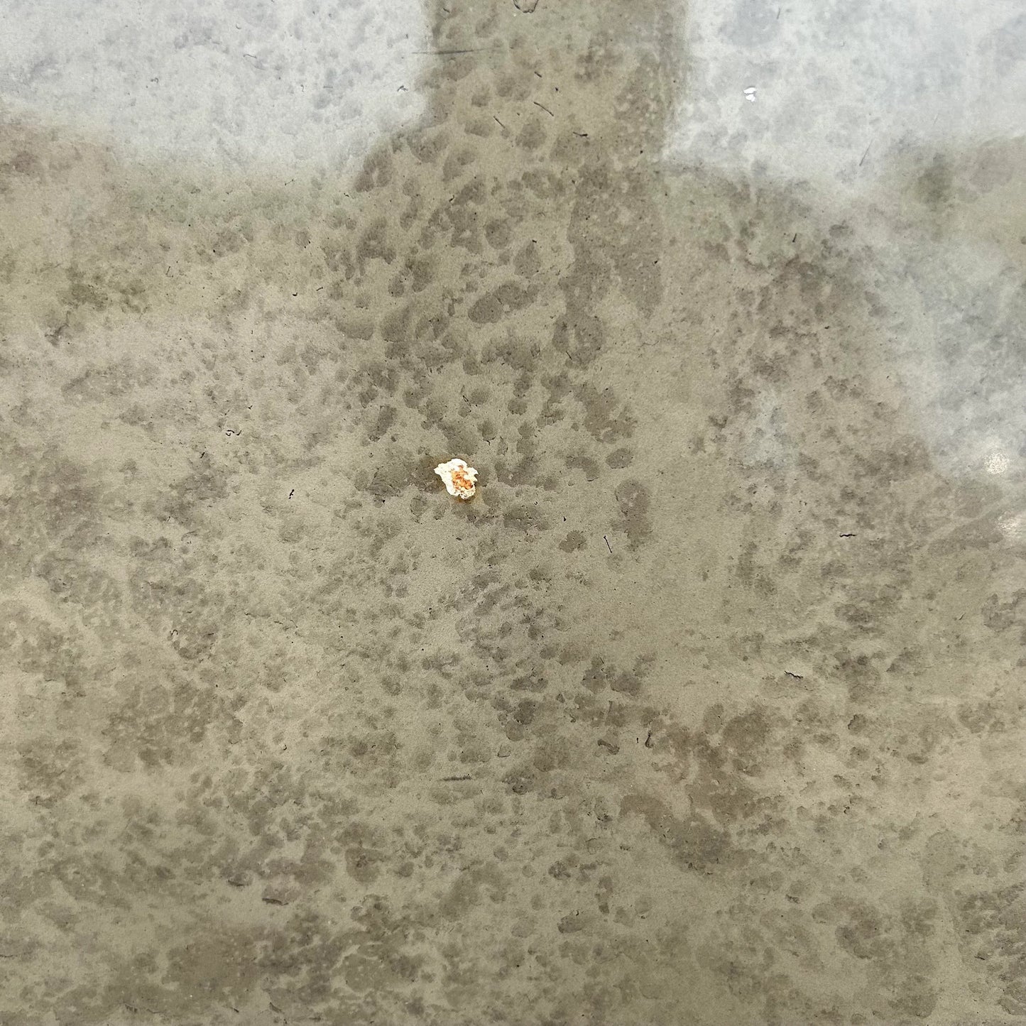 Faux Marble and Brushed Stainless Small Credenza Server Cabinet Post Modern 1980’s Karl Springer Style