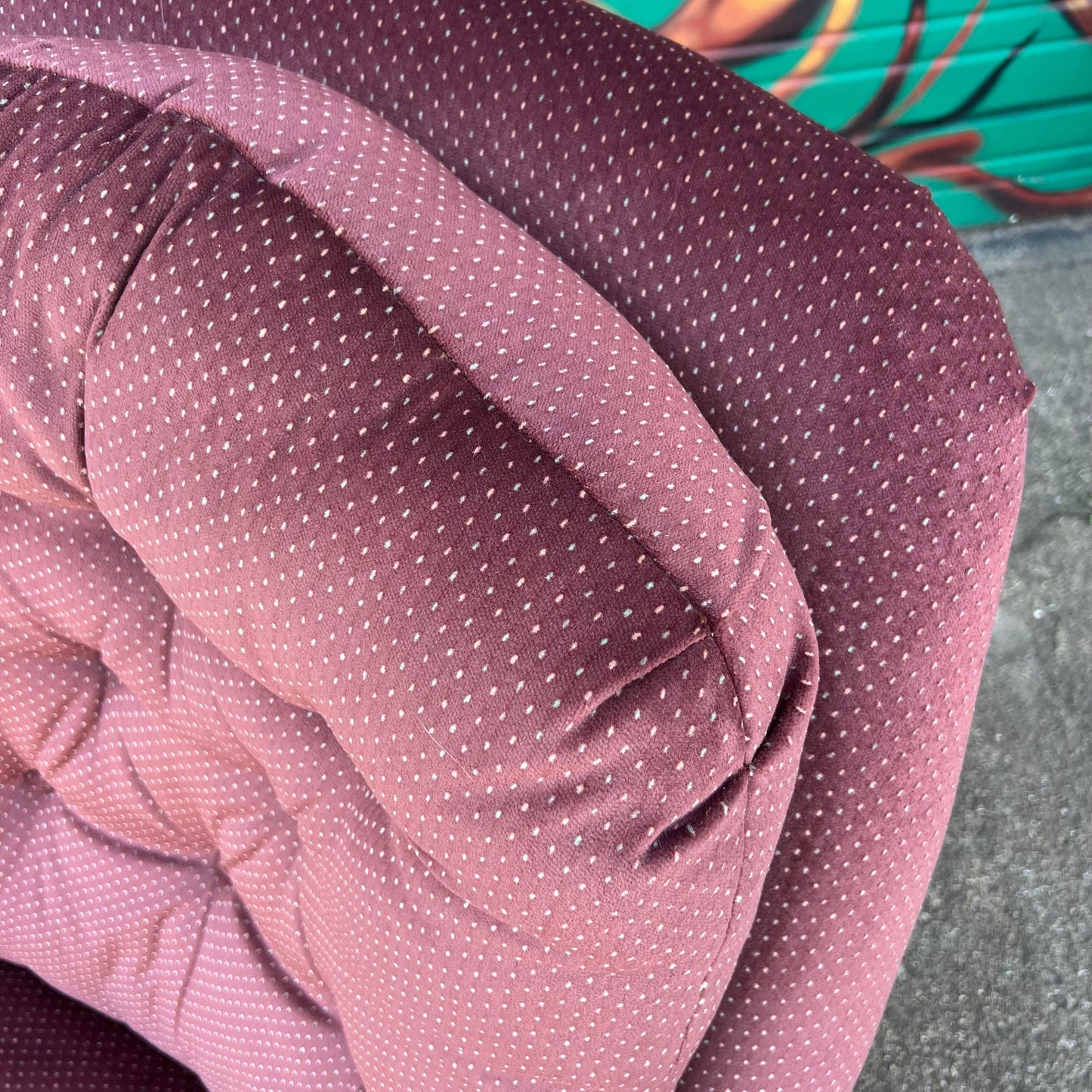 Milo Baughman Style Swivel Lounge Chair With Ottoman