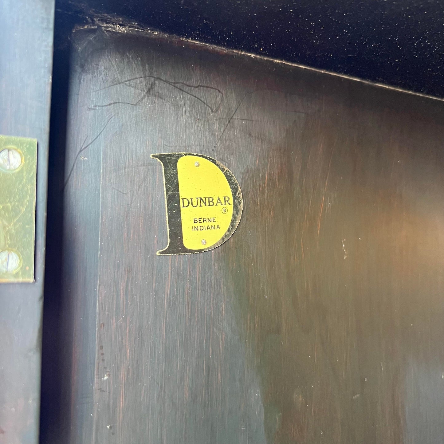 Edward Wormley for Dunbar Display Wall Unit Shelving Glass Brass