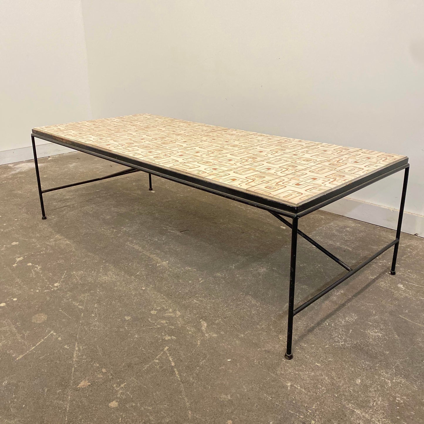1960s Arden Riddle Tile Top Coffee Table
