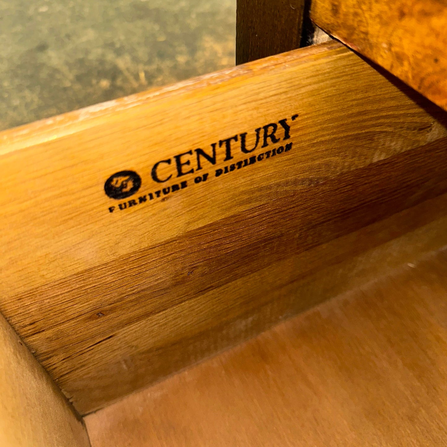 Century Furniture Burlwood Armoire Highboy Dresser Chest