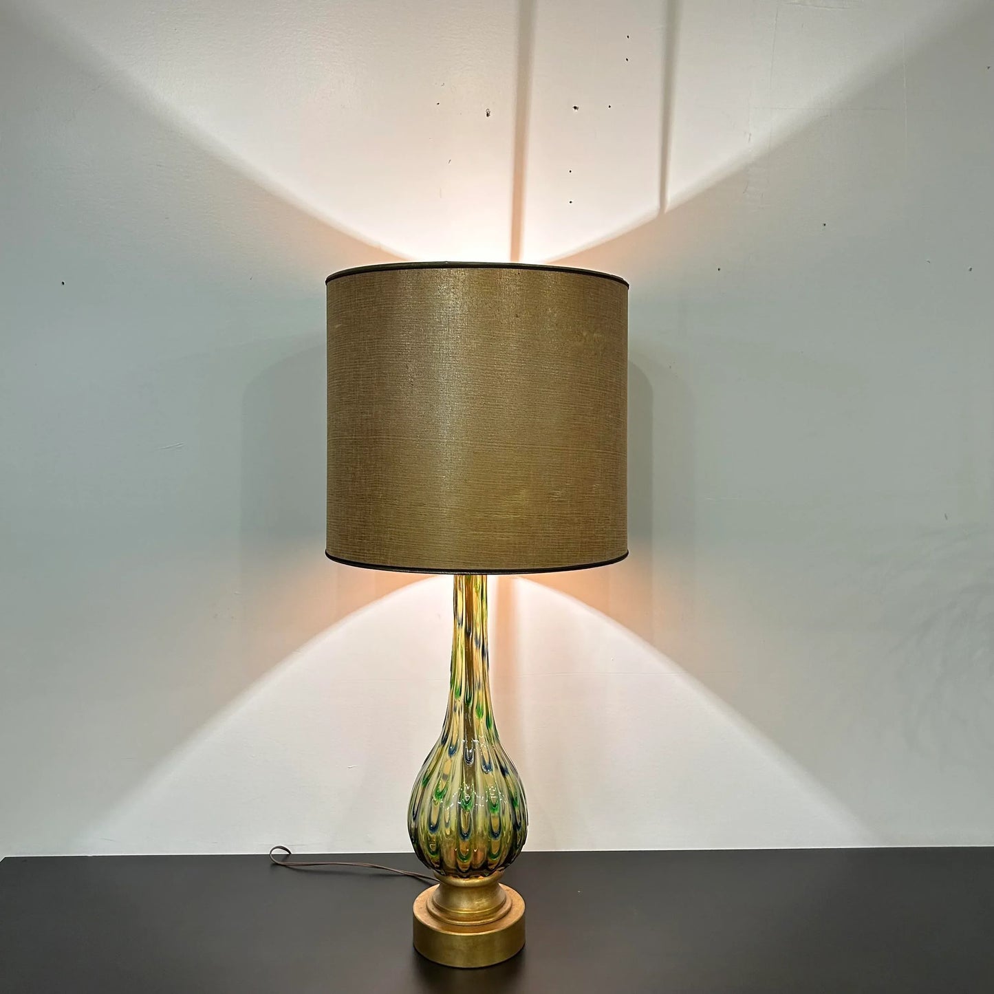 Mid Century Murano Glass Table Lamp