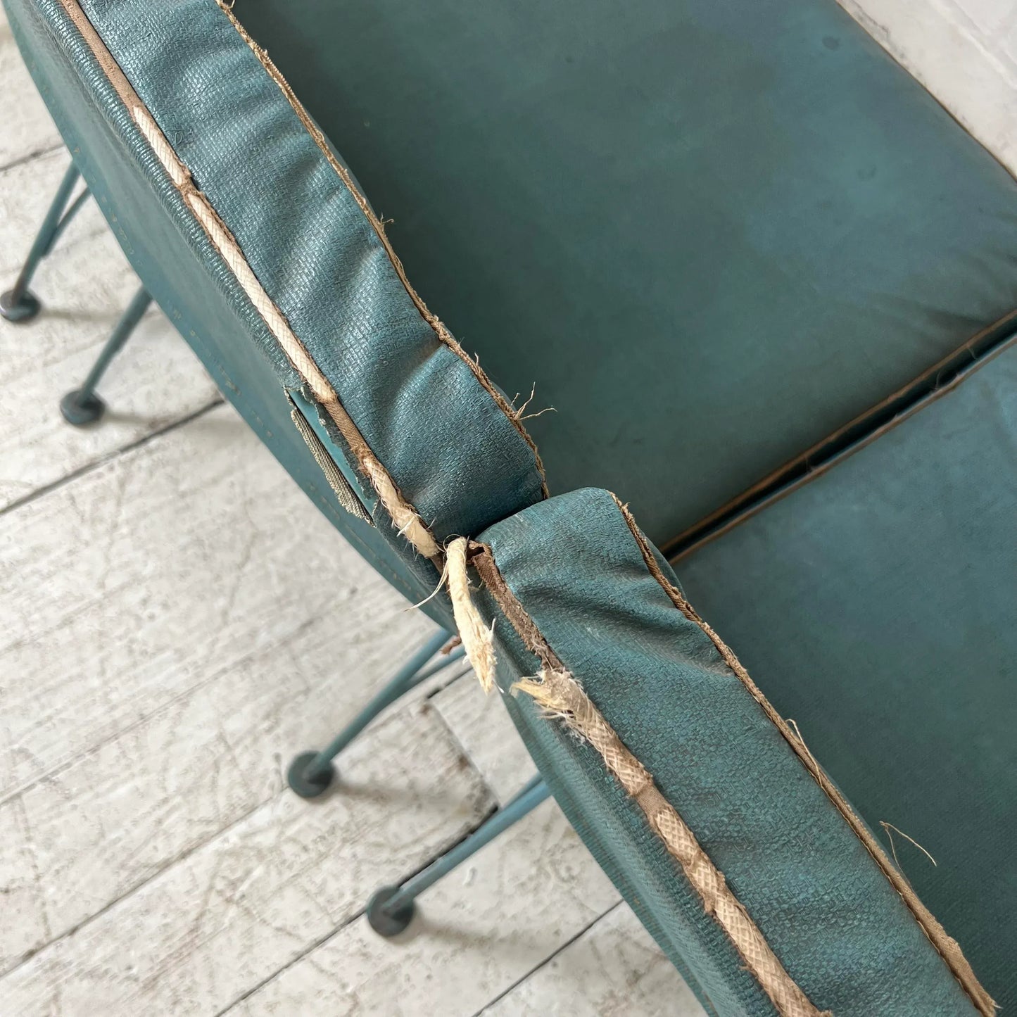 Vintage Woodard Outdoor Patio Sectional Sofa, Attributed