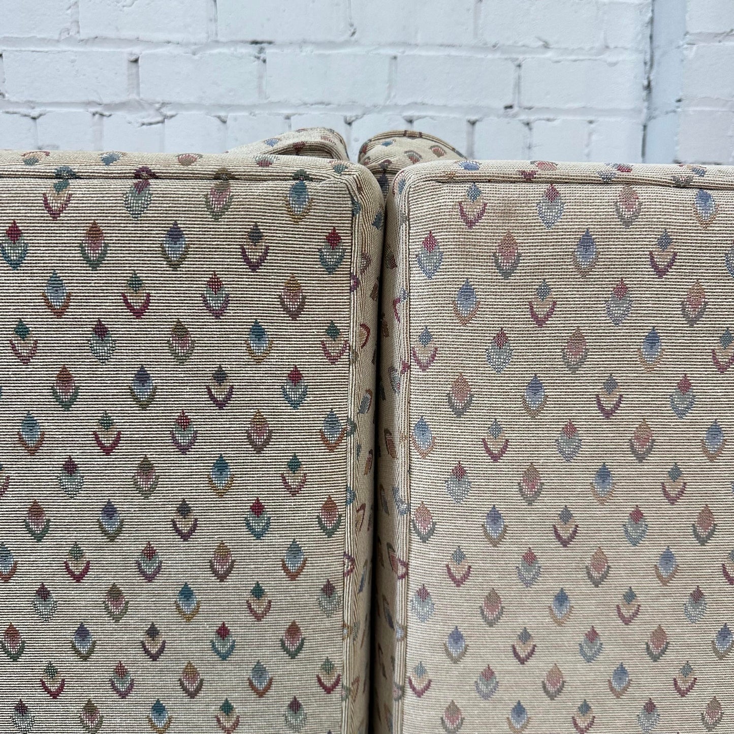 Paul McCobb for Calvin Sectional Sofa Walnut Legs Aluminum Cross Bars