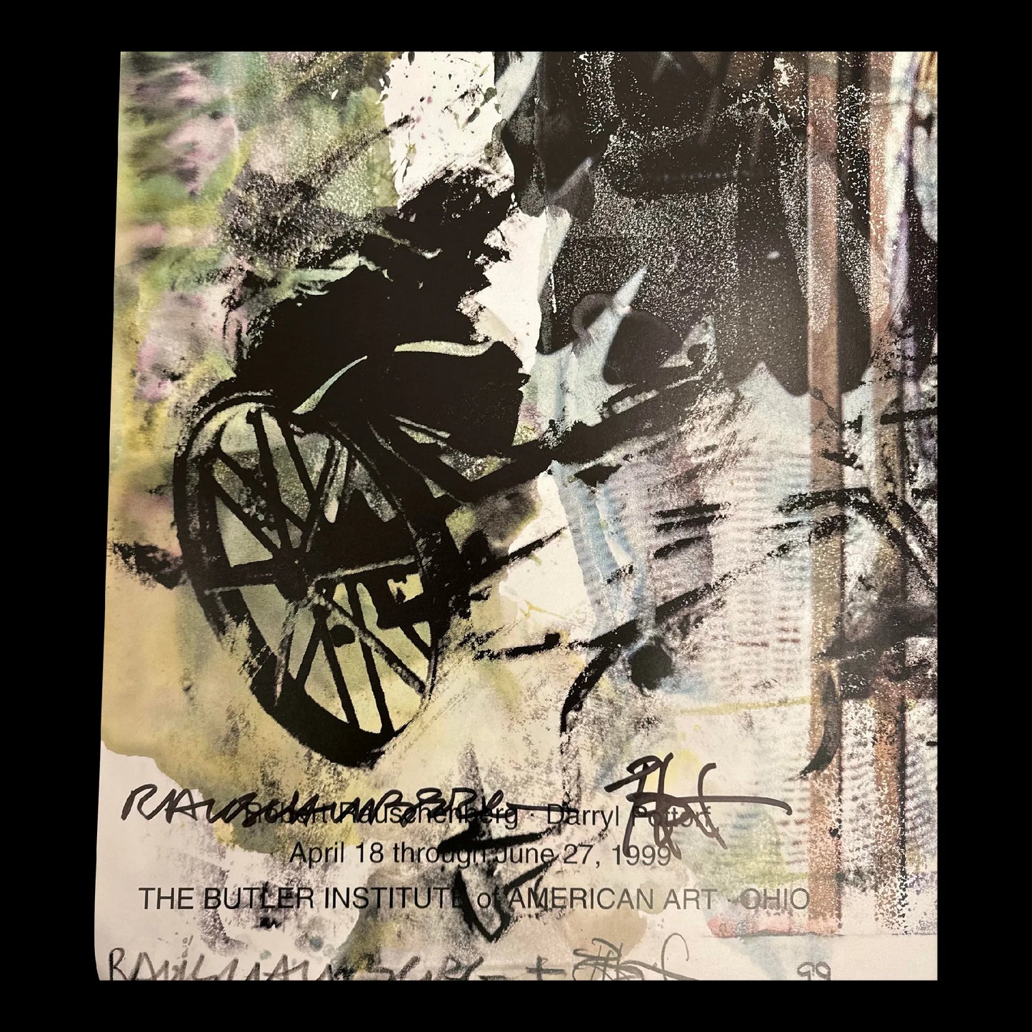 Darryl Pottorf & Robert Rauschenberg Exhibition Butler Institute of American Art 1999 Signed