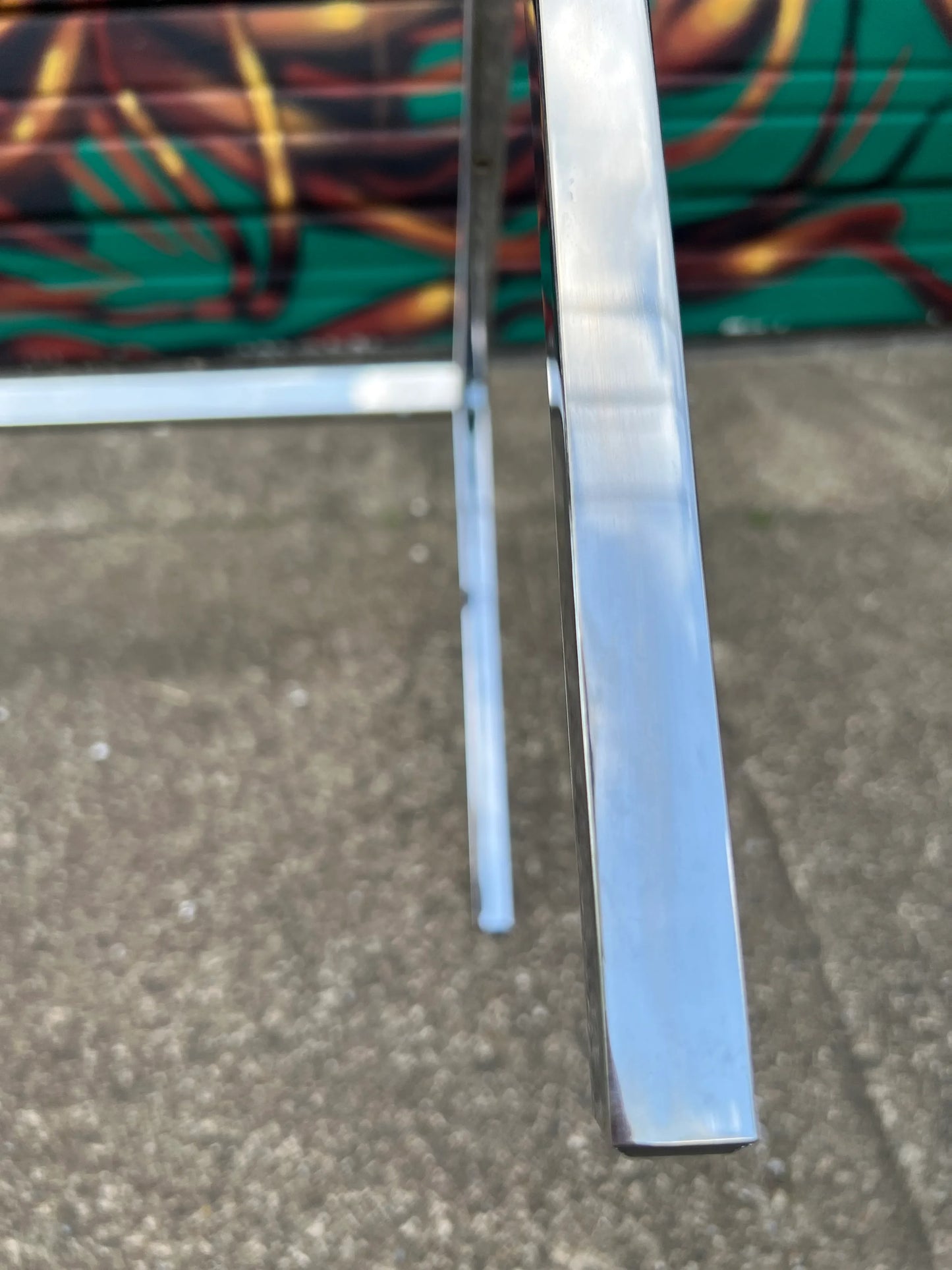 Florence Knoll Mid Century Modern Rectangular Glass and Chrome Coffee Table