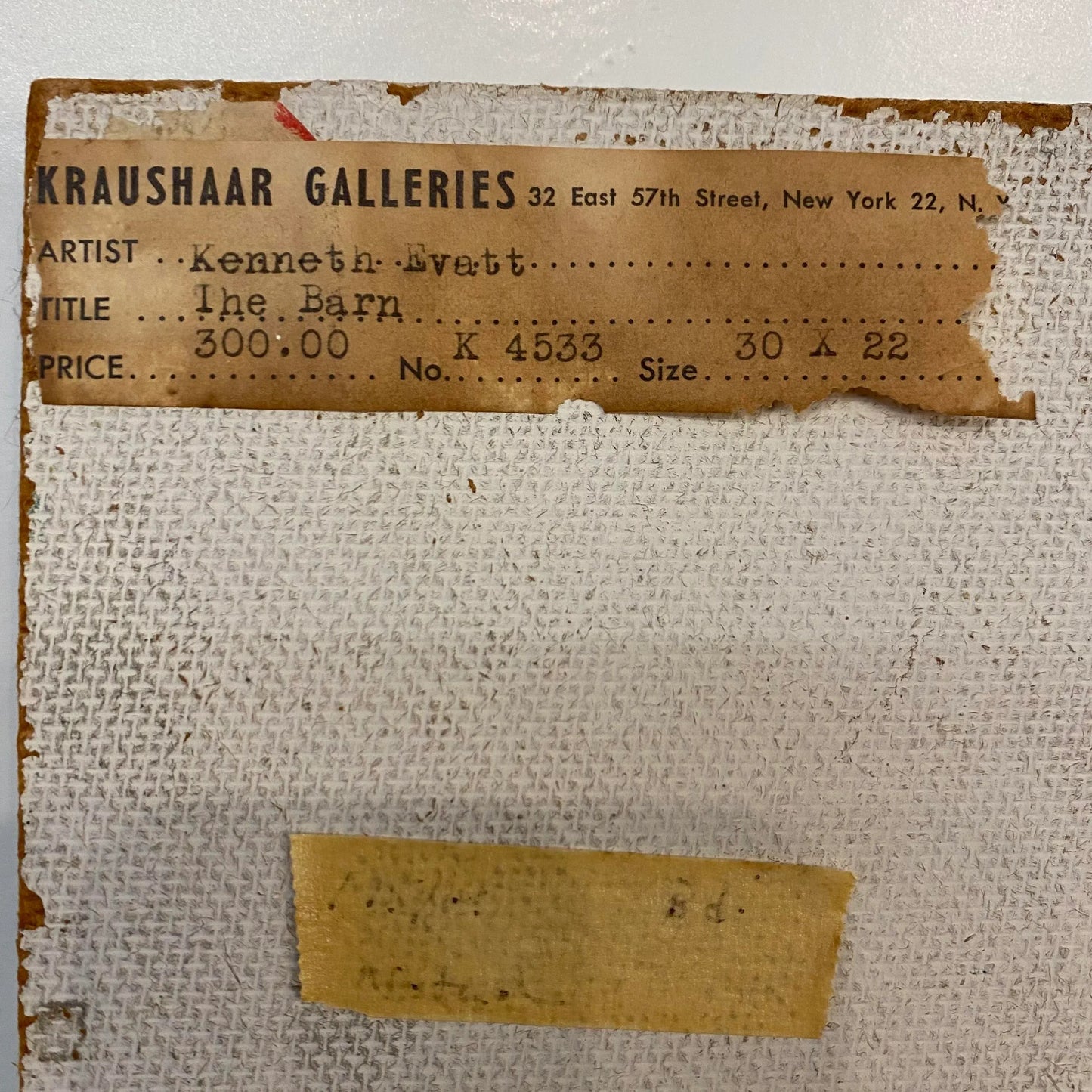 “The Barn” Painting on Panel by Kenneth Evett Kraushaar Gallery Ny