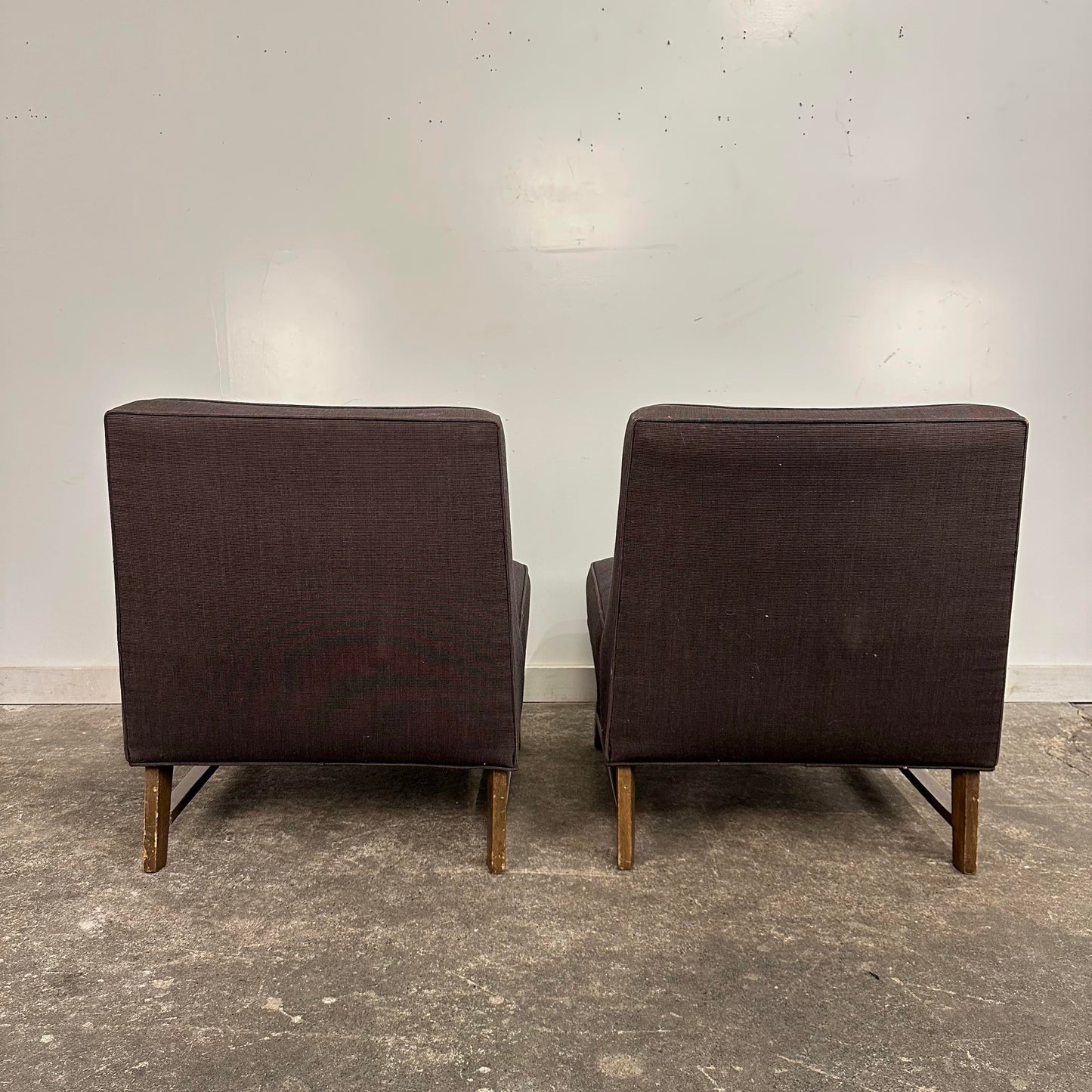 Pair of Slipper Chairs by Edward Warmly for Dunbar
