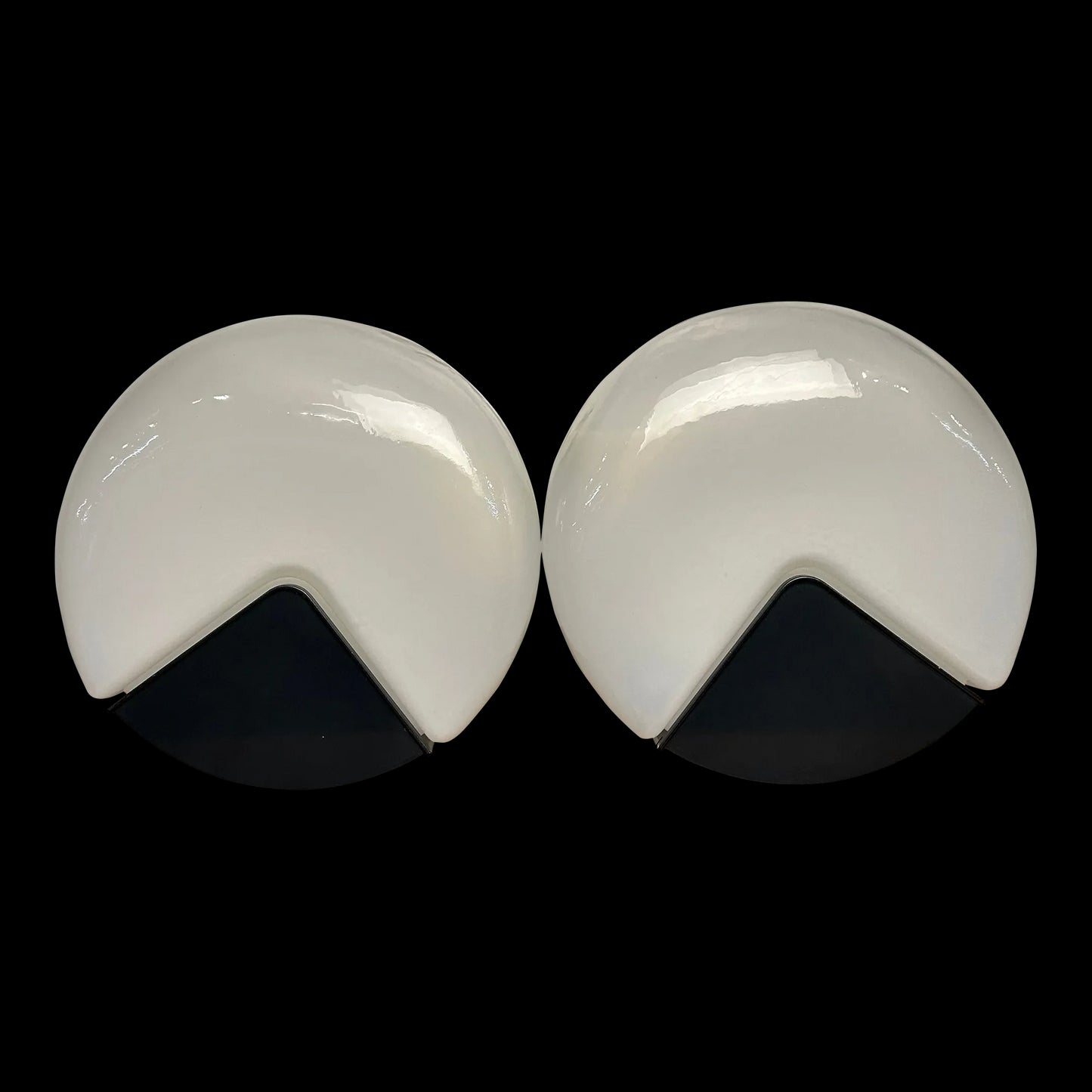 Pair of Vetri Murano Glass Wall Sconce Lights by Roberto Pamio