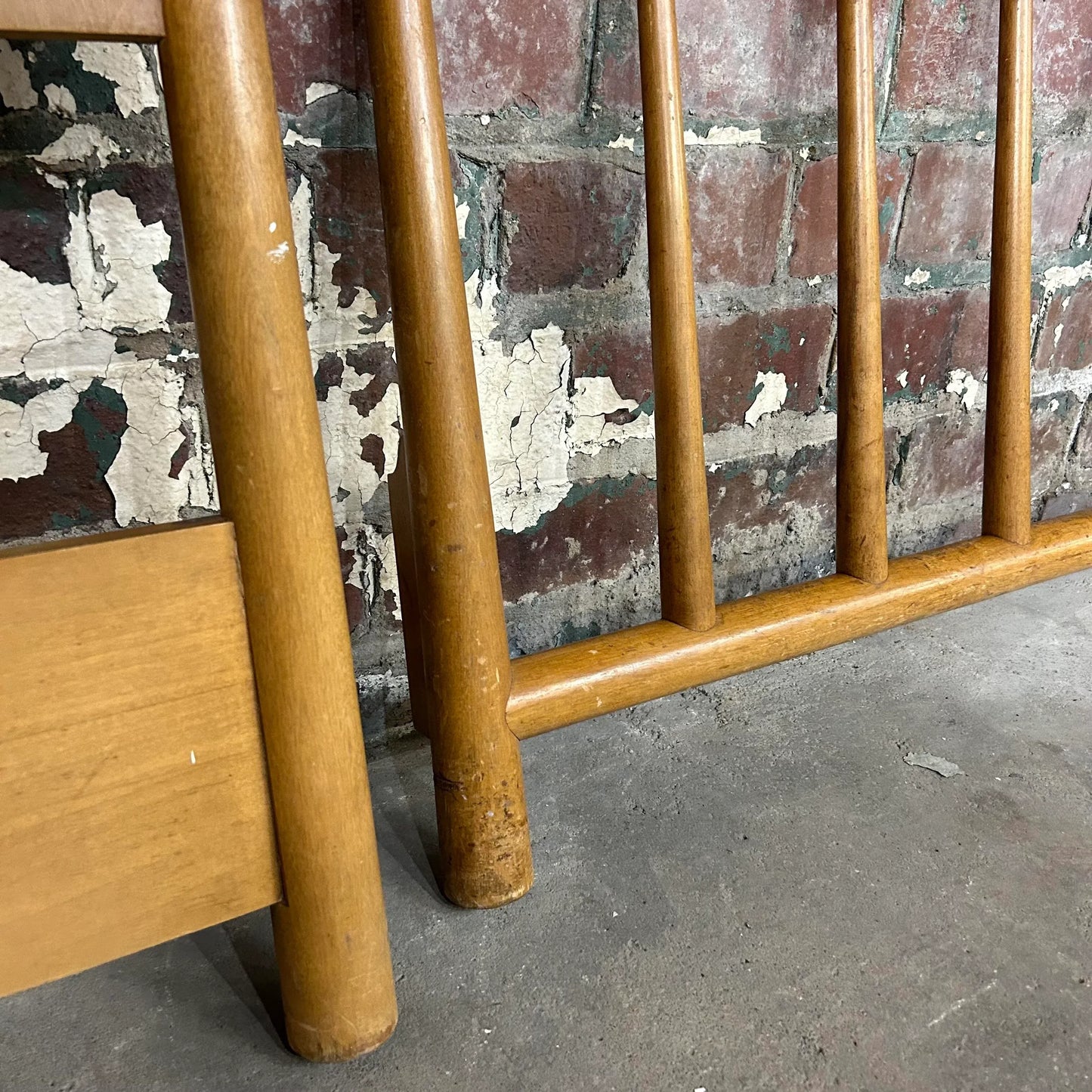 Robsjohn Gibbings Twin Headboard and Footrest for Widdicomb.