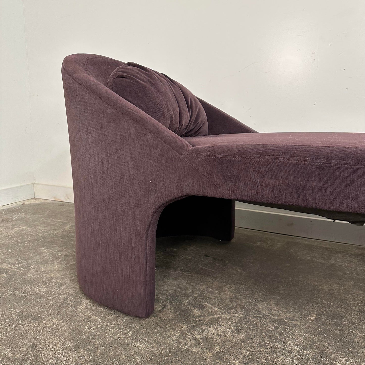 Post Modern Kagan-Style Chaise and Ottoman