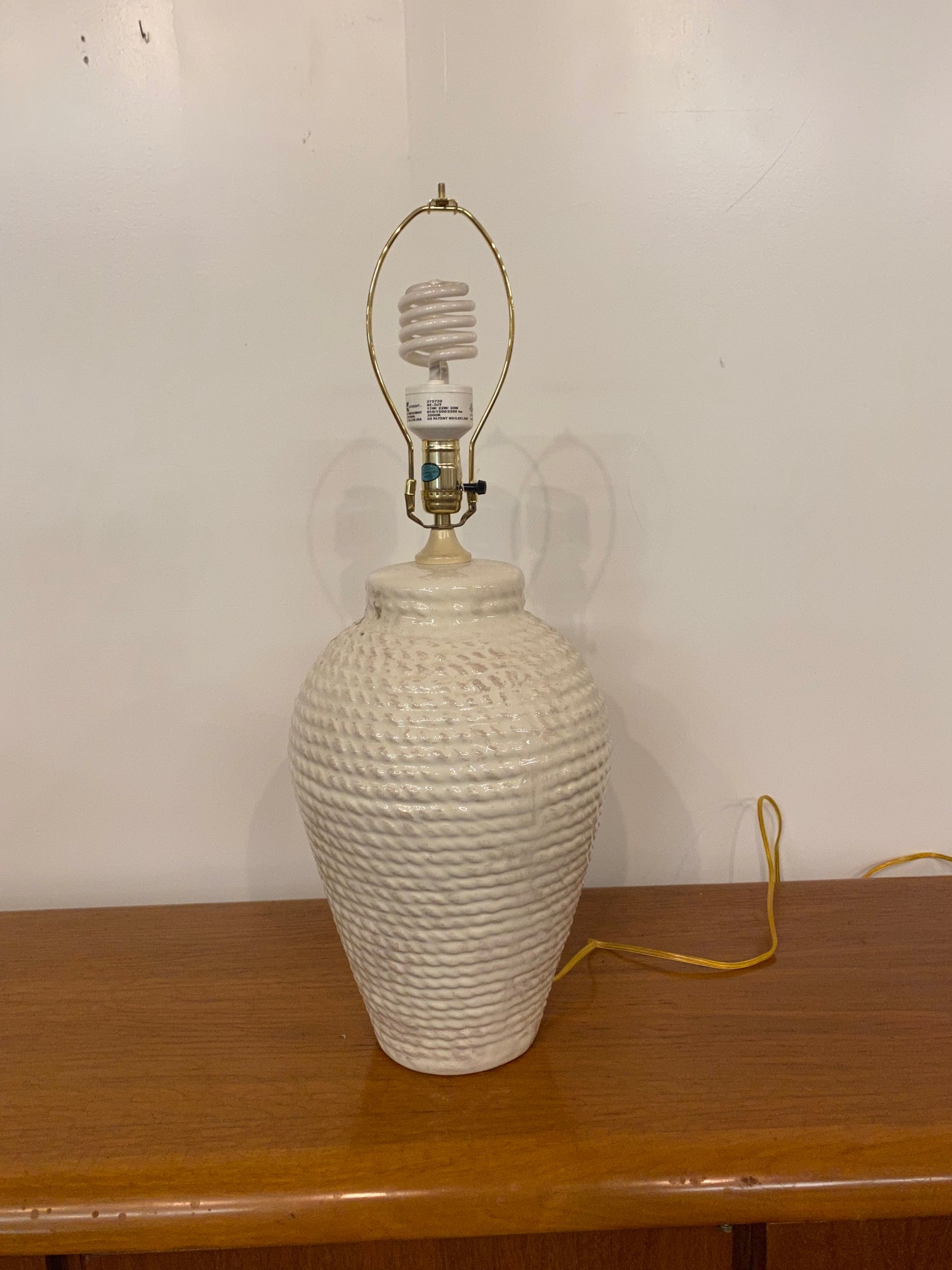 1980s Faux Rope Table Lamp