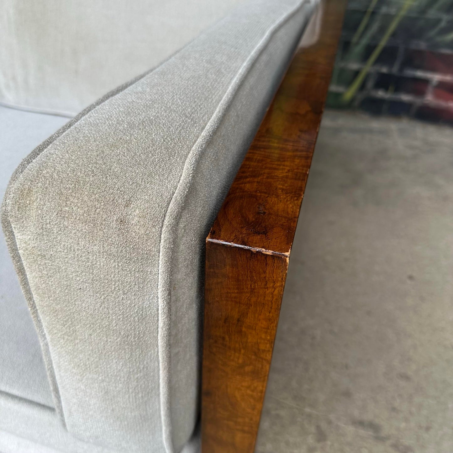 Milo Baughman for Thayer Coggin Burlwood Case Sofa Mid-Century Modern