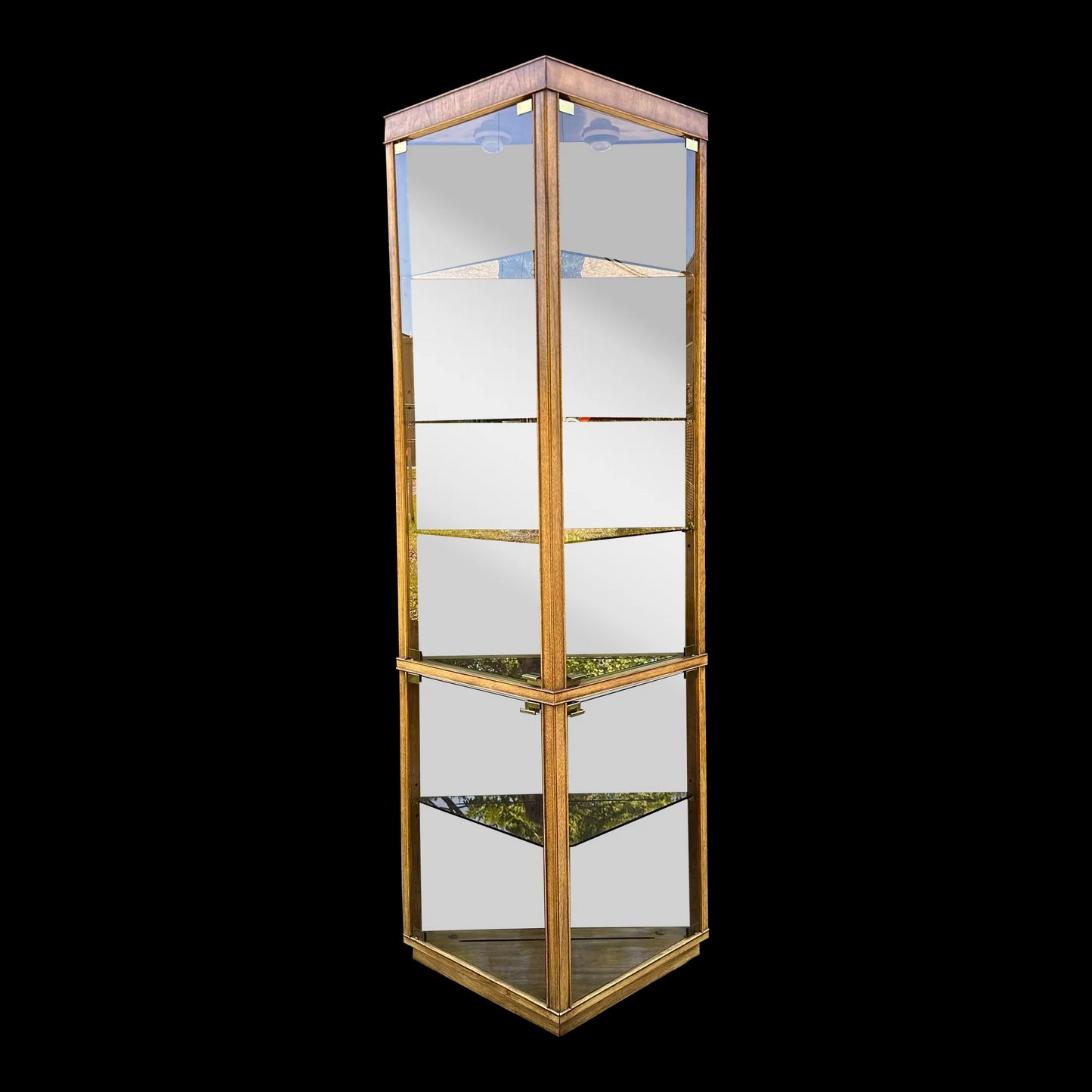 Drexel Preface Glass Mirror Display Cabinet