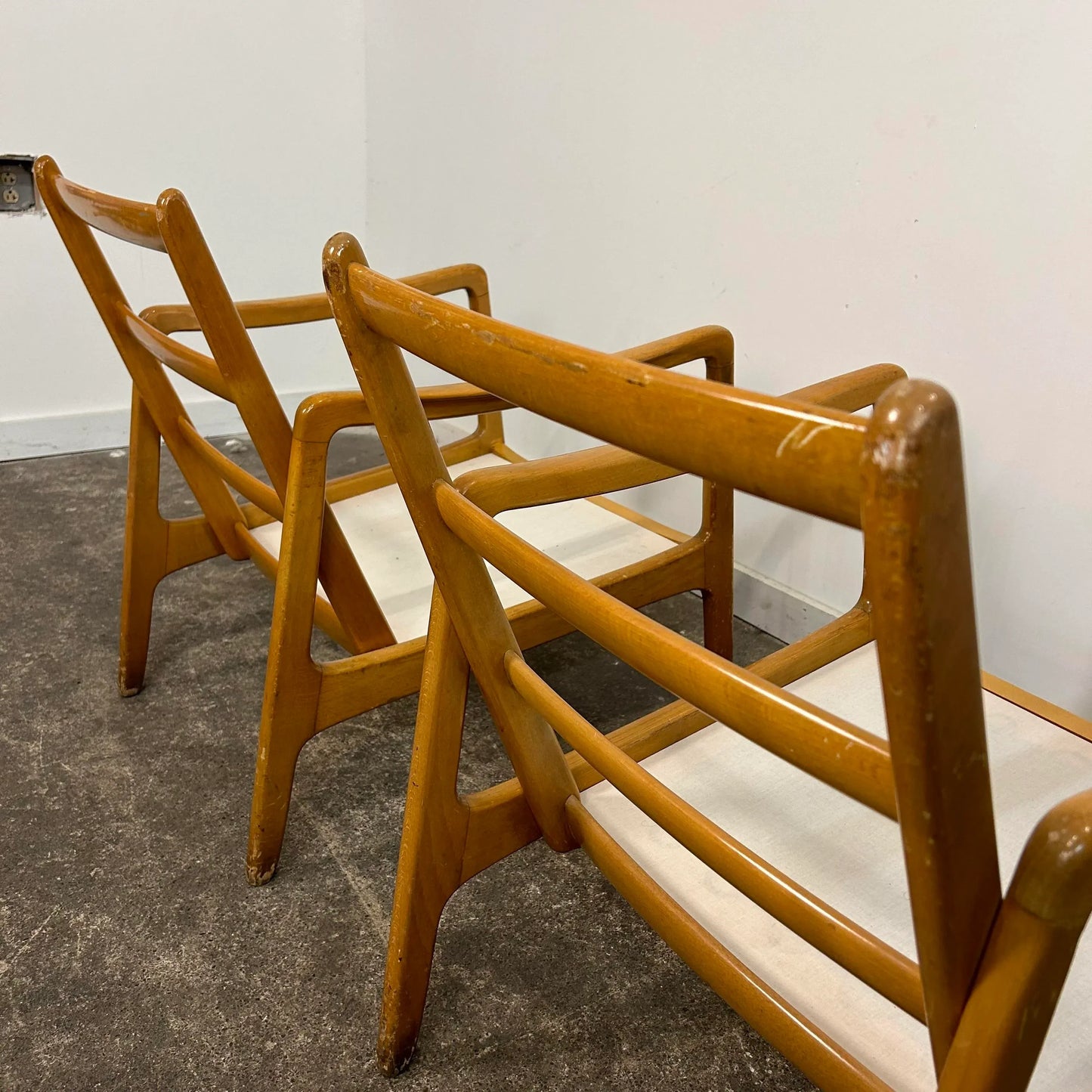 Pair of Danish Modern Lounge Chairs by Ole Wanscher for John Stuart