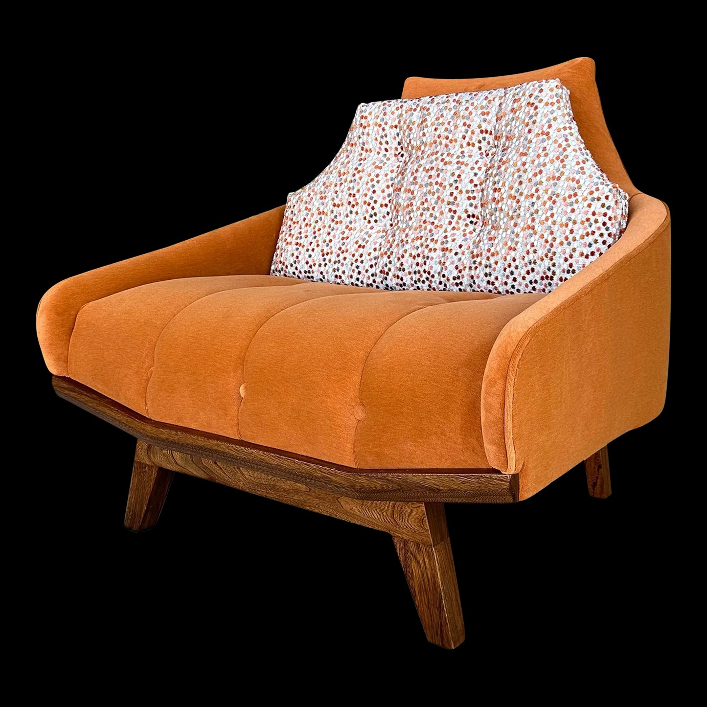 Mid-Century Modern Pearsall Style Lounge Chair Custom Reupholstered