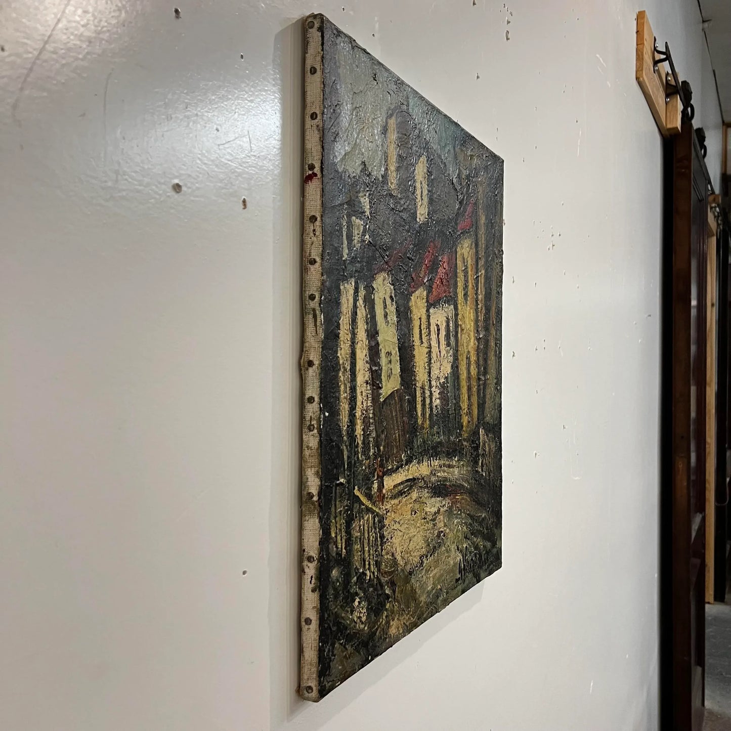 George Vausser Cityscape Painting Signed