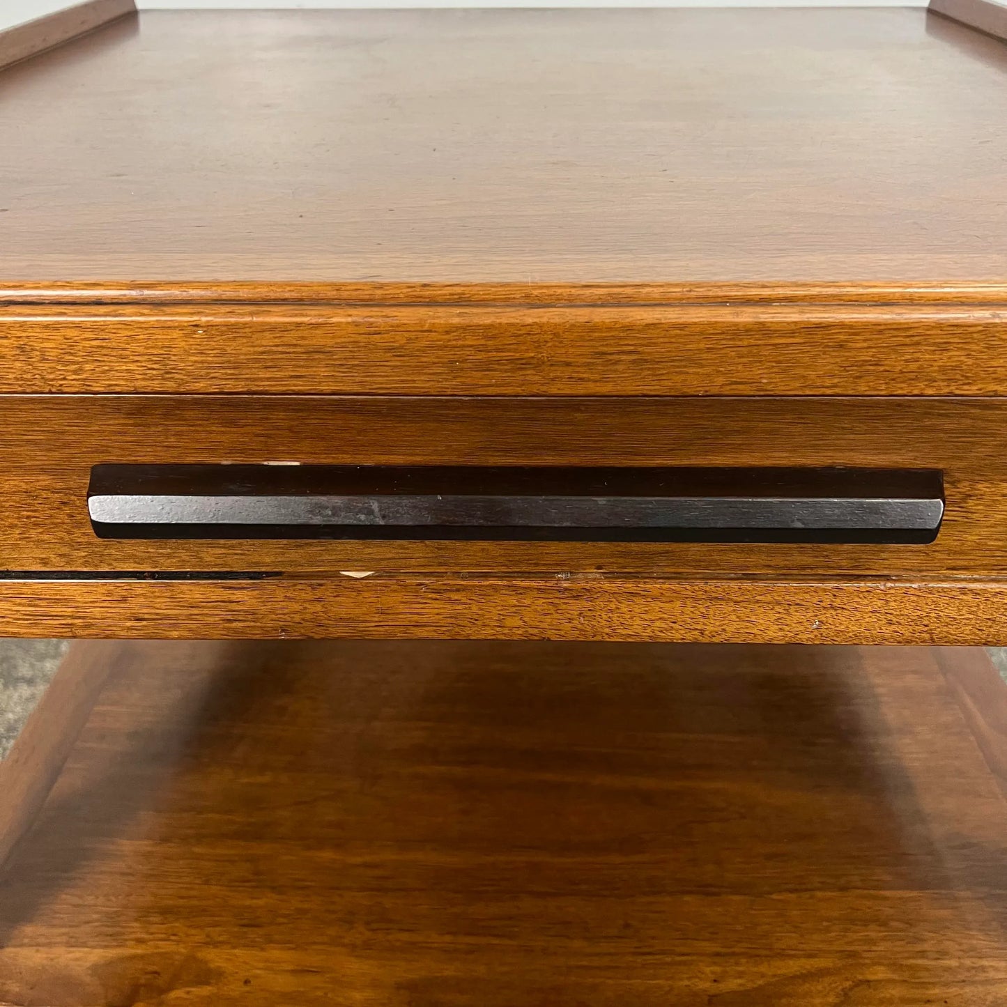 Edward Wormley for Dunbar Side Table With Rosewood and Brass Details