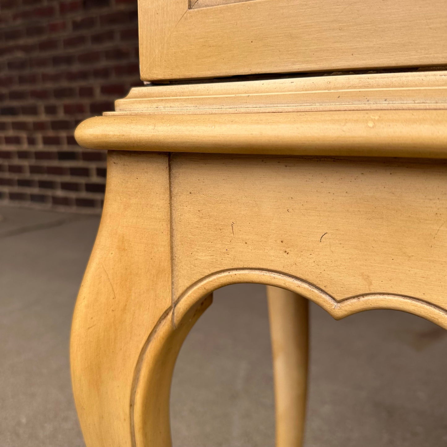 French Style Curio Glass Cabinet Hutch by Treasure House