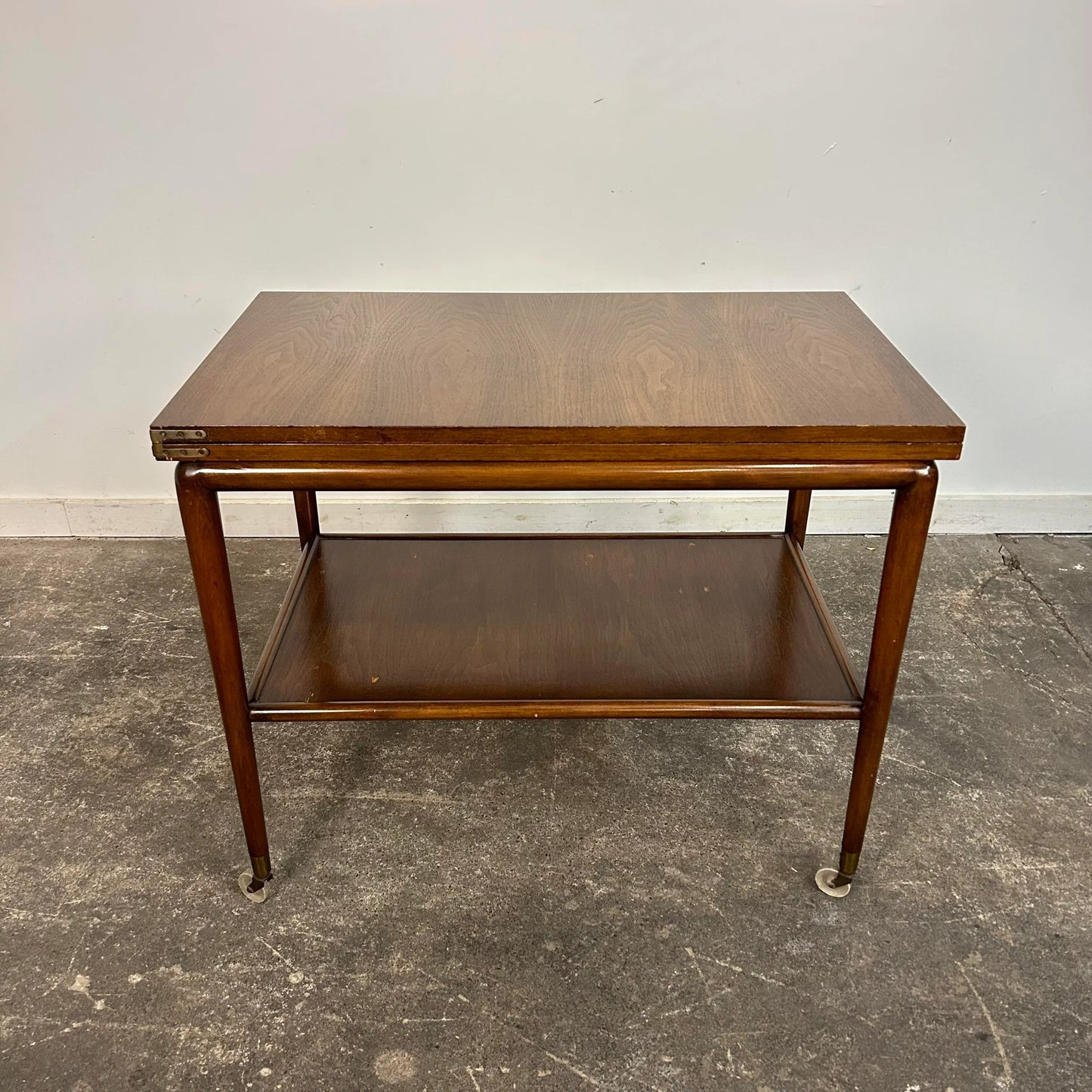 Robsjohn Gibbings for Widdicomb Expandable Flip Top Mid-Century Modern Bar Cart