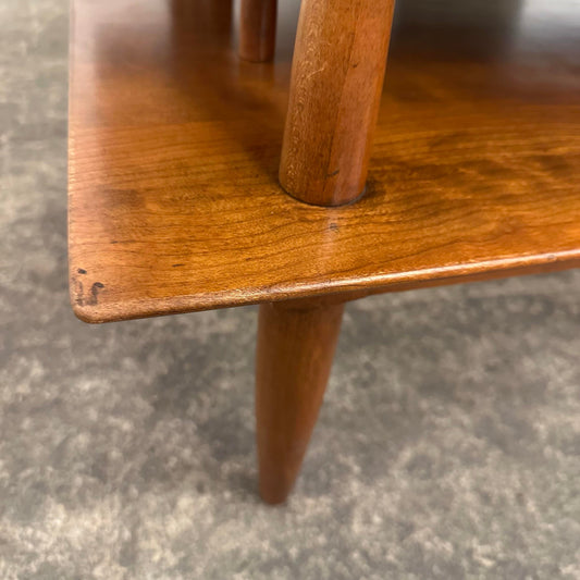 Willett Furniture Solid Cherry Two-Tier Coffee Table