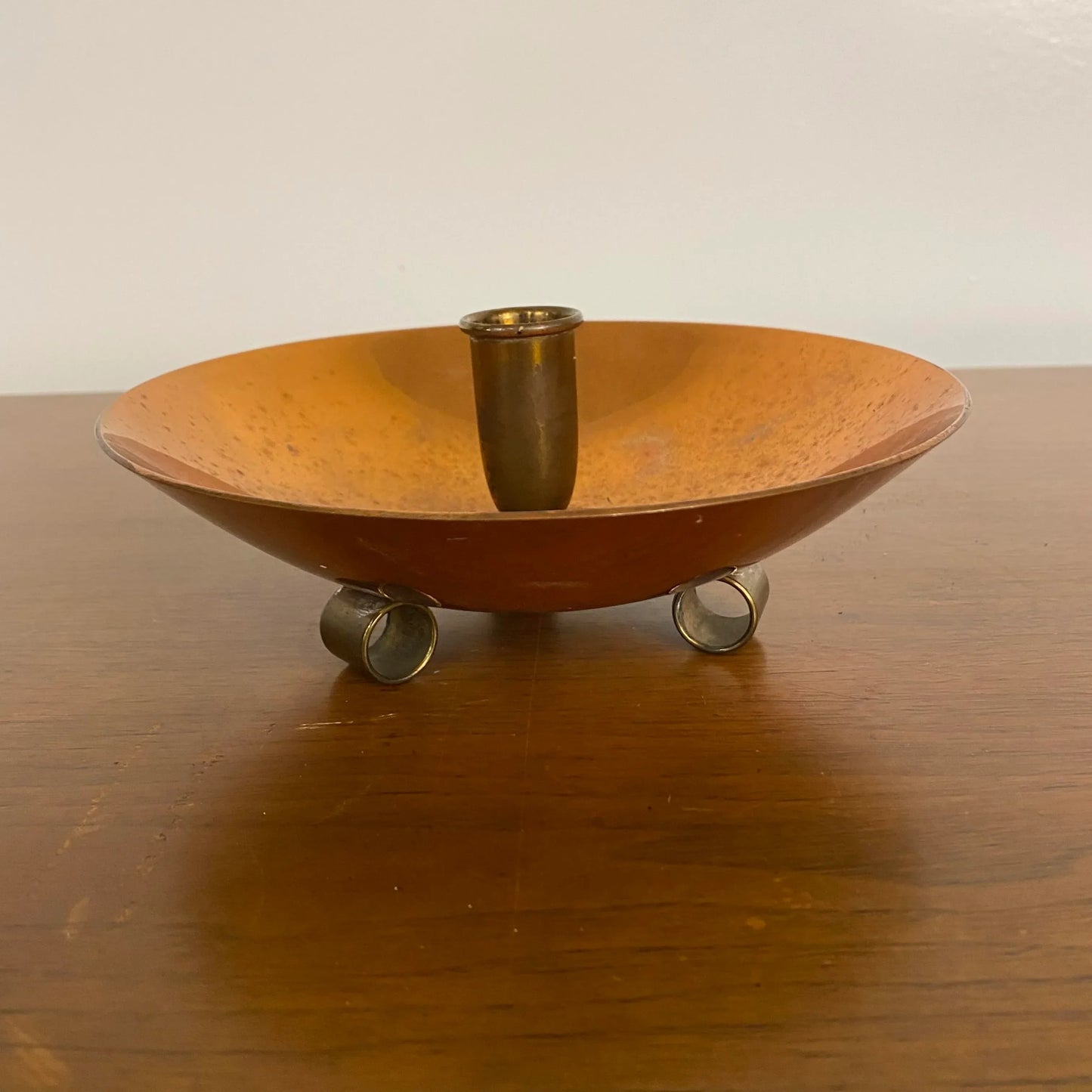Bernie Cooper Copper Candle Holders Signed Mid Century