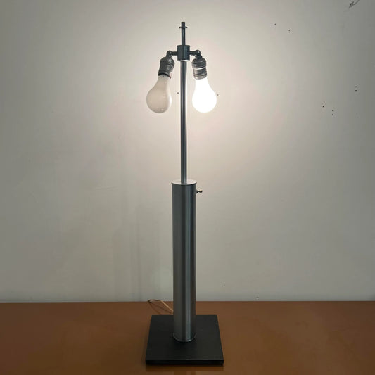 Walter Von Nessen 3-Way Switch Brushed Steel Table Lamp