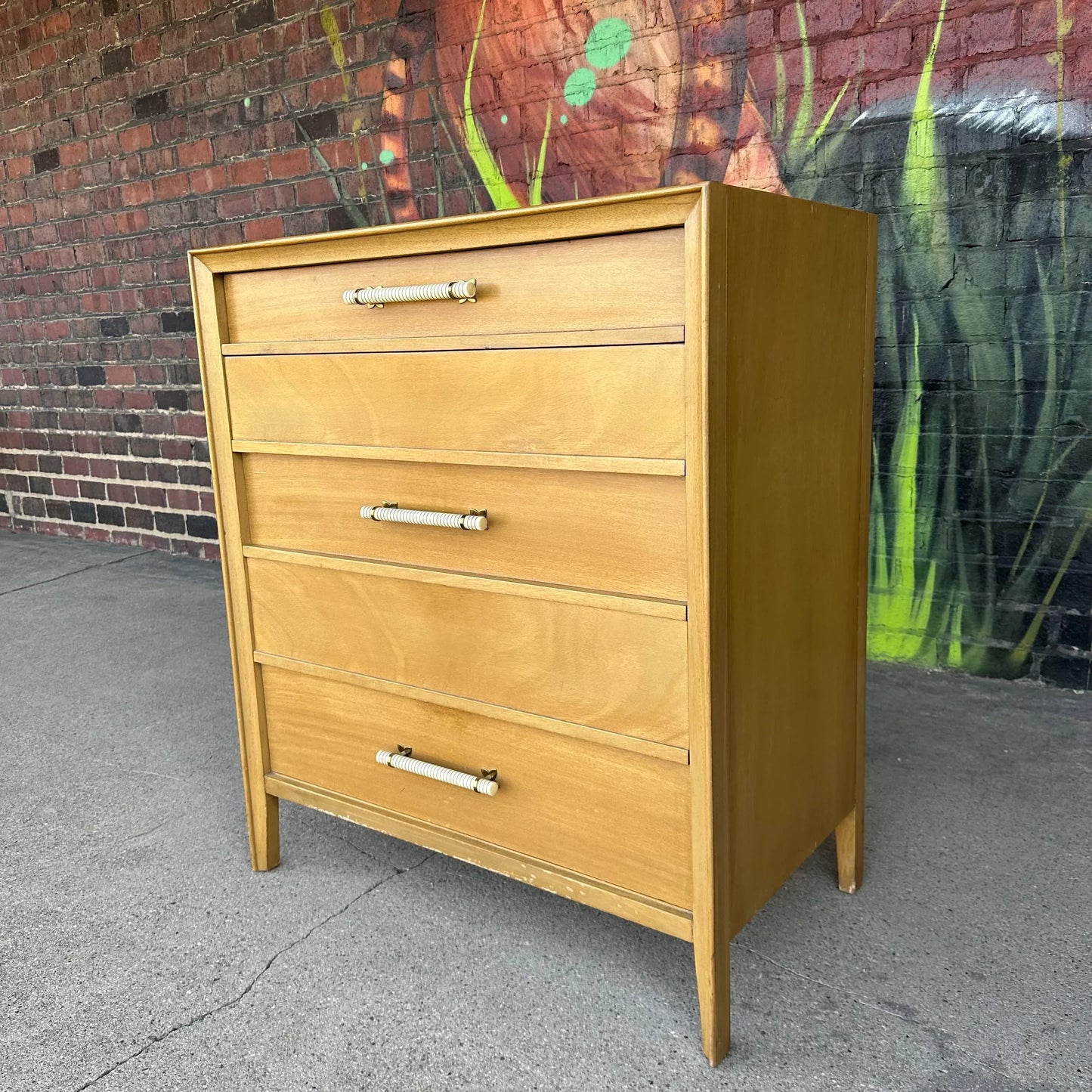 Mid-Century Modern Widdicomb Mahogany Highboy Dresser