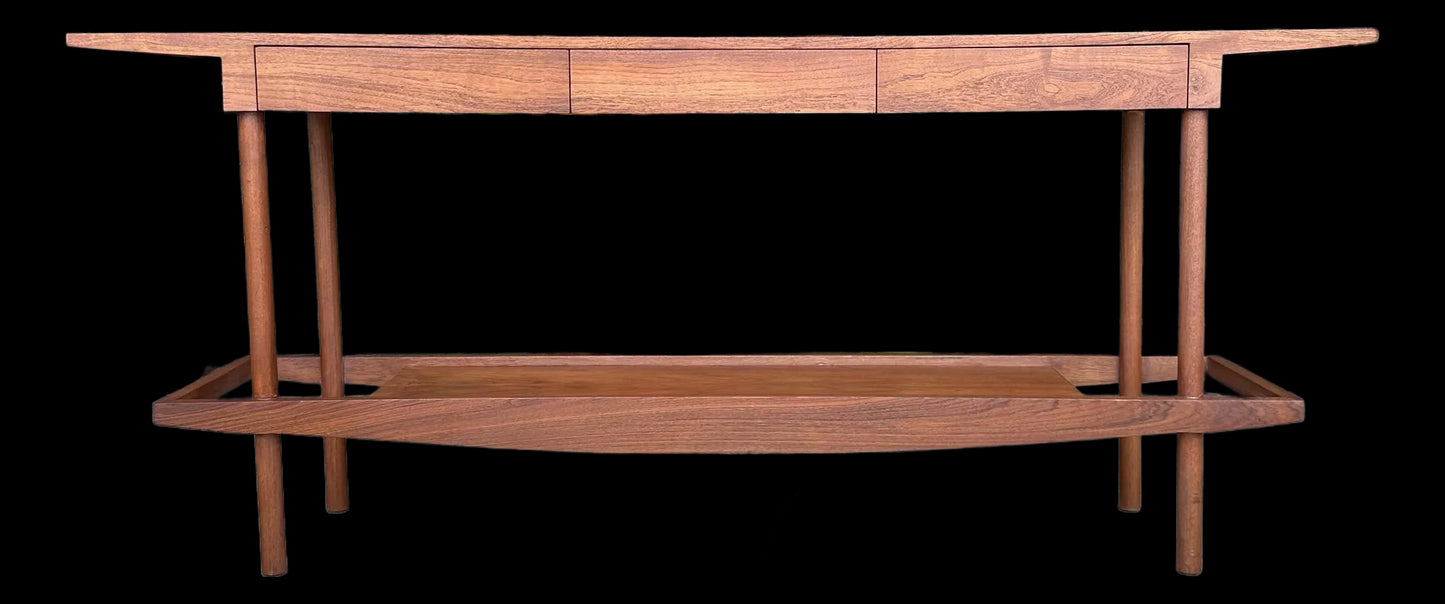 William Pahlmann Walnut Studio Console Table