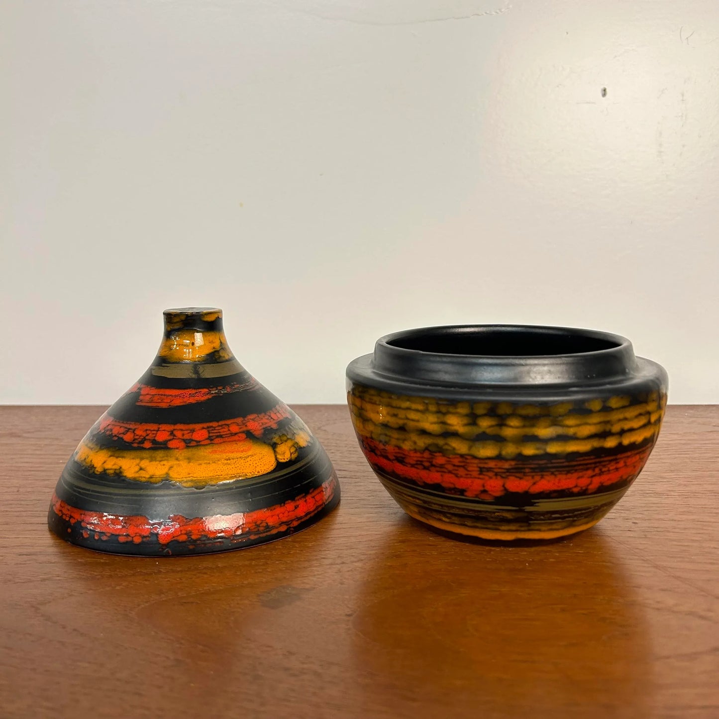 Made in Italy Ceramic Vase Lidded Jar