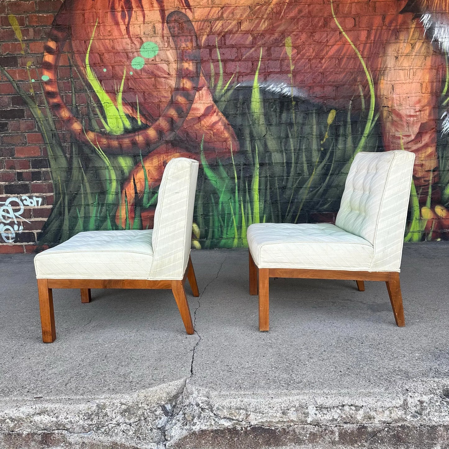 Pair of Dunbar-Style Slipper Side Chairs