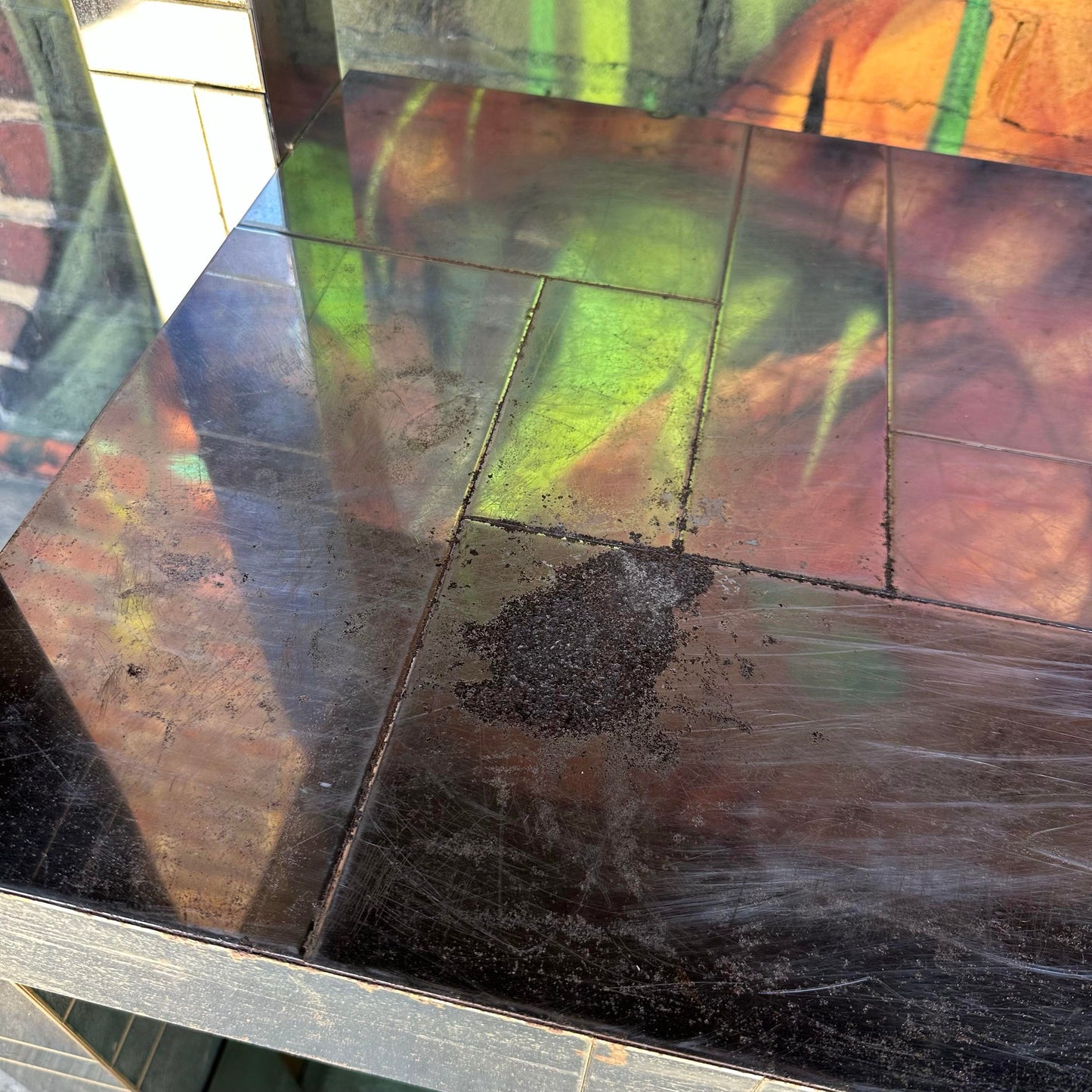 Paul Evans Polished Chrome and Glass Etagere Shelf