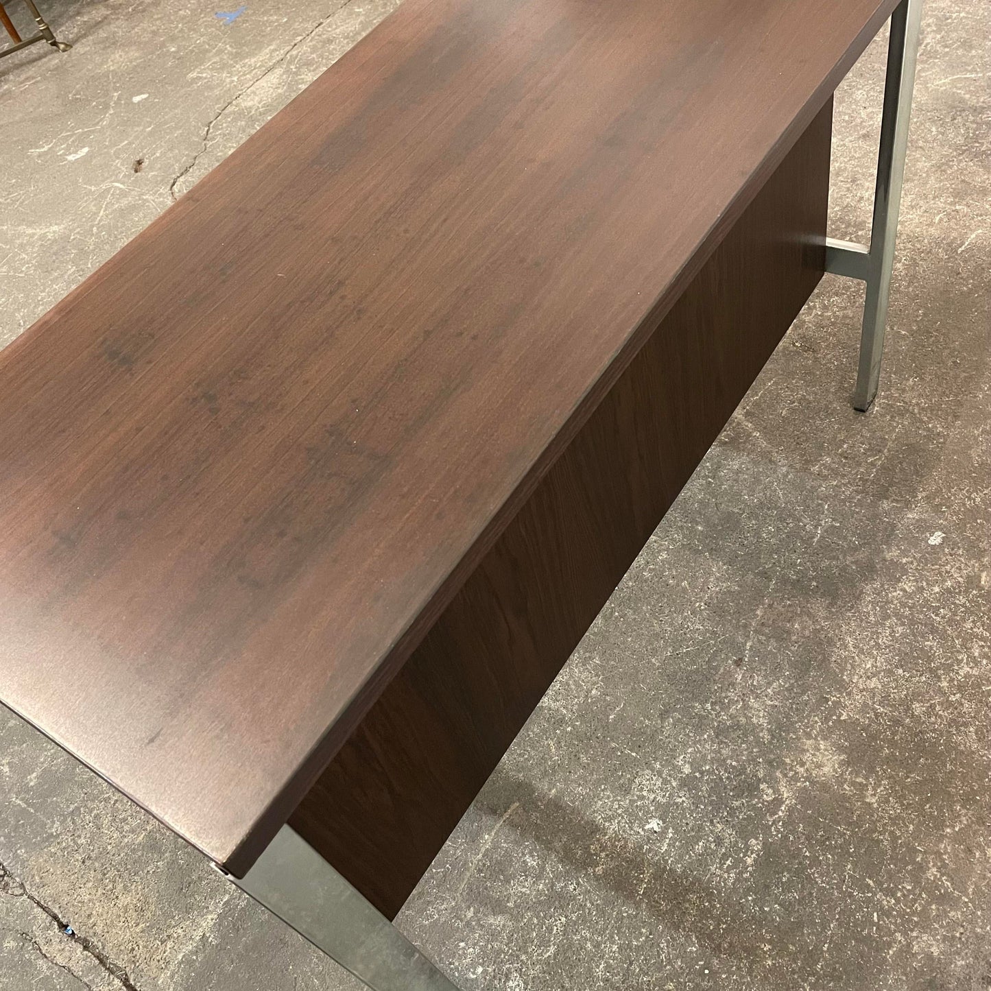 Mid Century Modern Rosewood and Chrome Desk