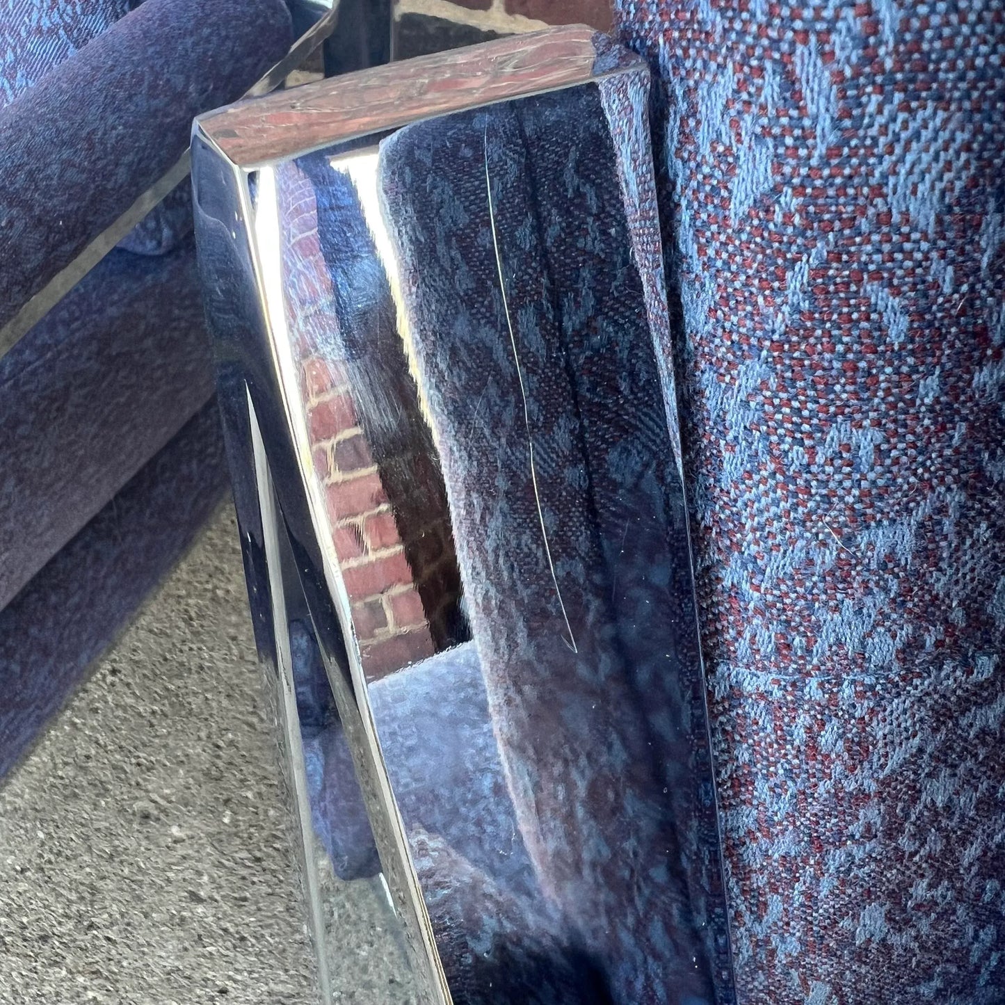 Pair of 80s Cy Mann Chrome Based Club Chairs Milo Baughman Style