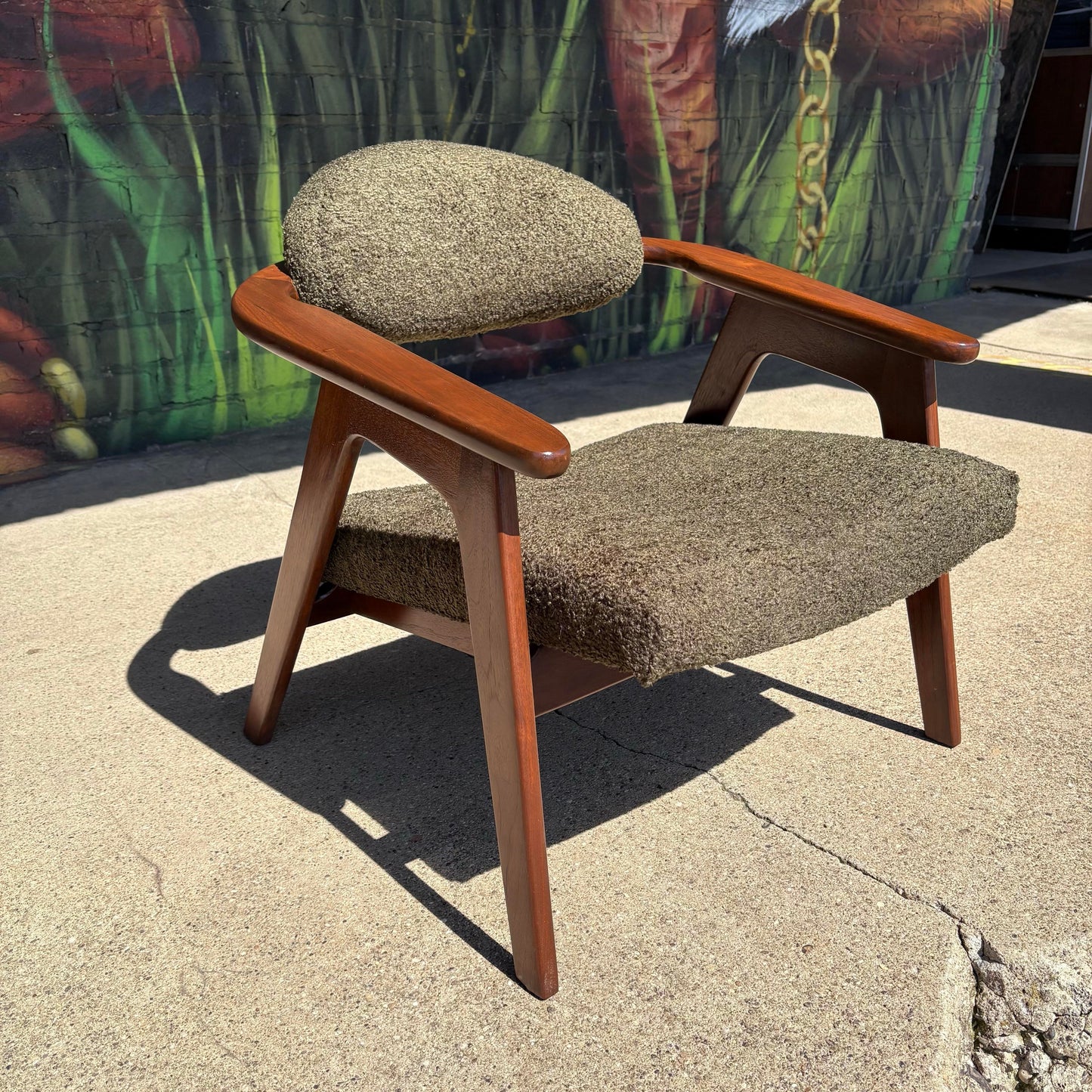 Reupholstered Adrian Pearsall Lounge Chair