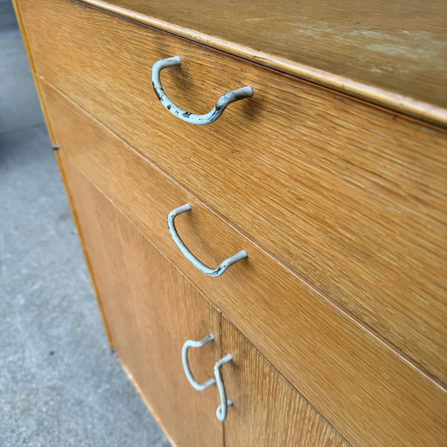 George Nelson for Herman Miller Thin Edge Prototype Cabinet Hairpin Leg