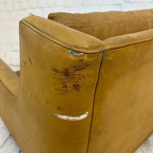 Milo Baughman Oversize Brown Lounge Chair